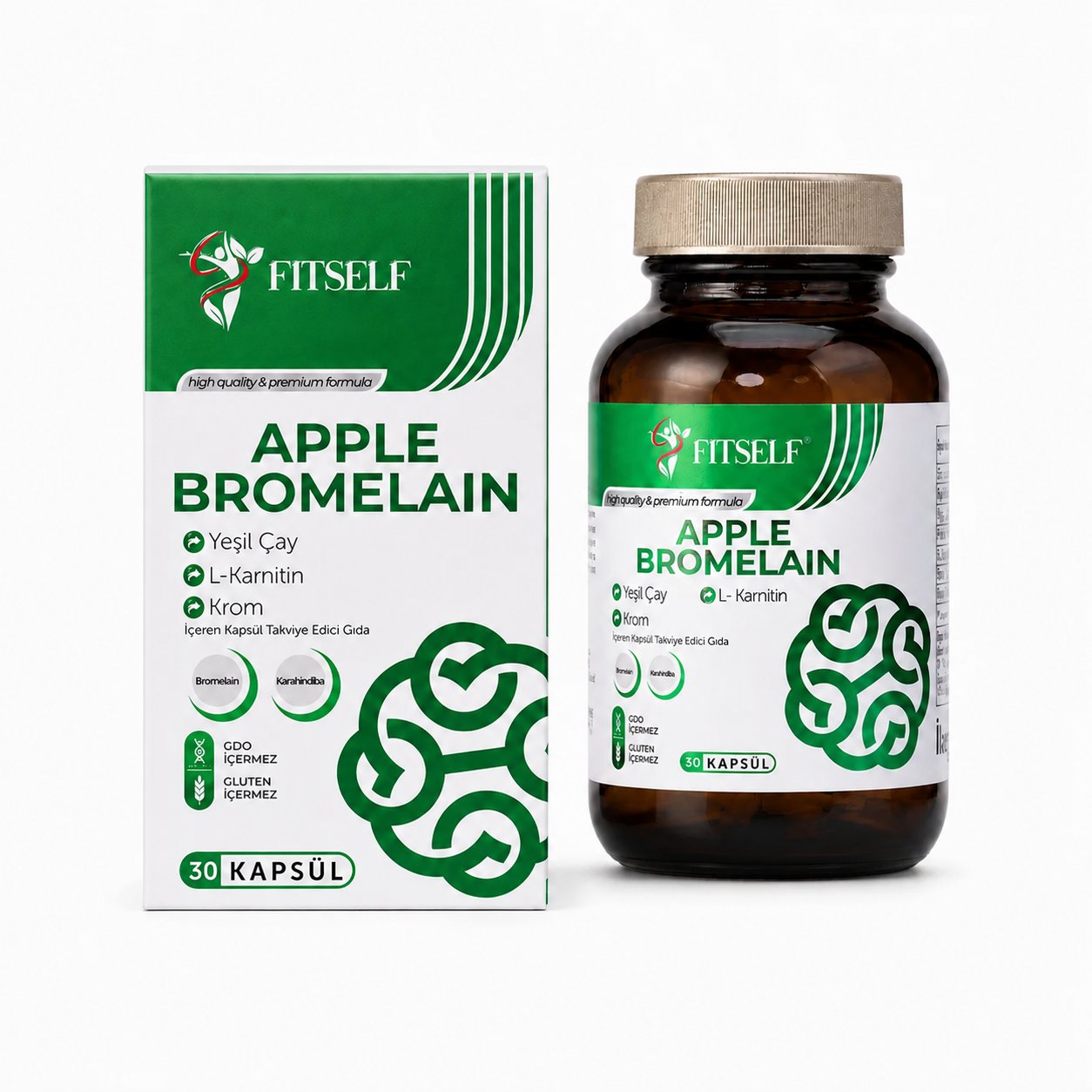 Fitself – Bromelain Enzim İçeren Takviye Edici Gıda – 30 Tablet