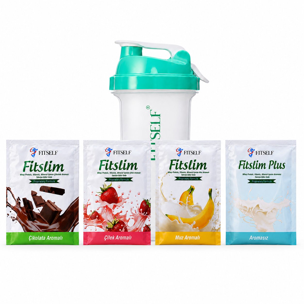 Fitself – Fitslim Plus Protein Deneme Seti  3 Saşe + Shaker