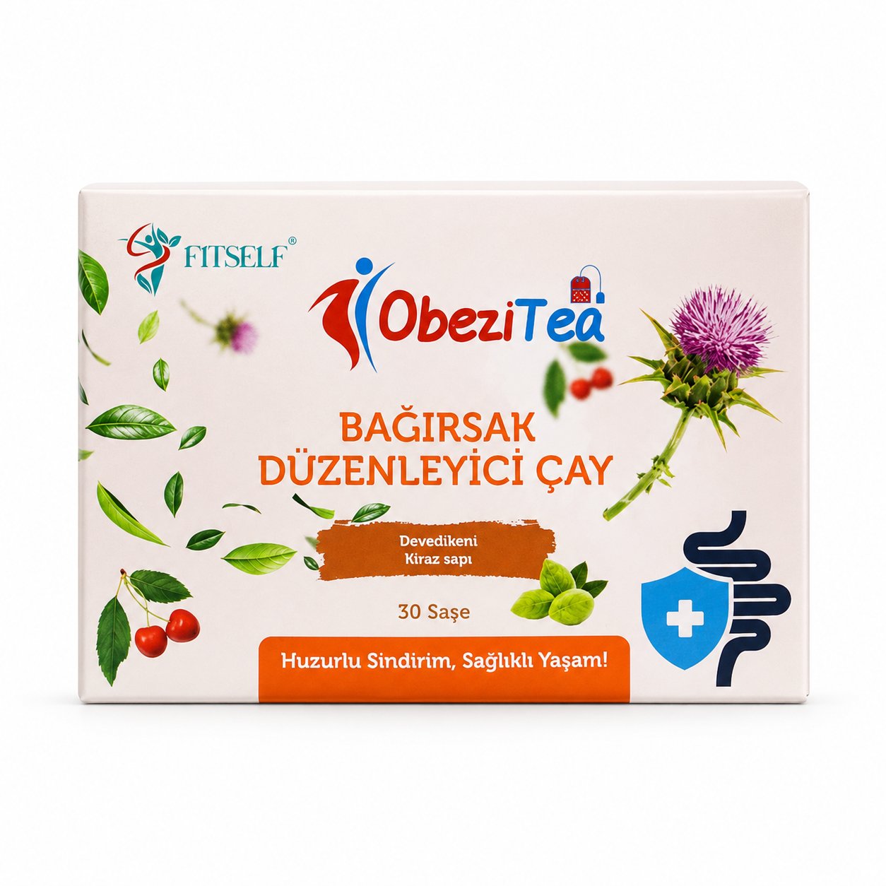 Fitself Form Bromelain + Bağırsak Çayı + Rahatlatıcı Çay Günlük Form Seti, 30 Kapsül + 60 Saşe