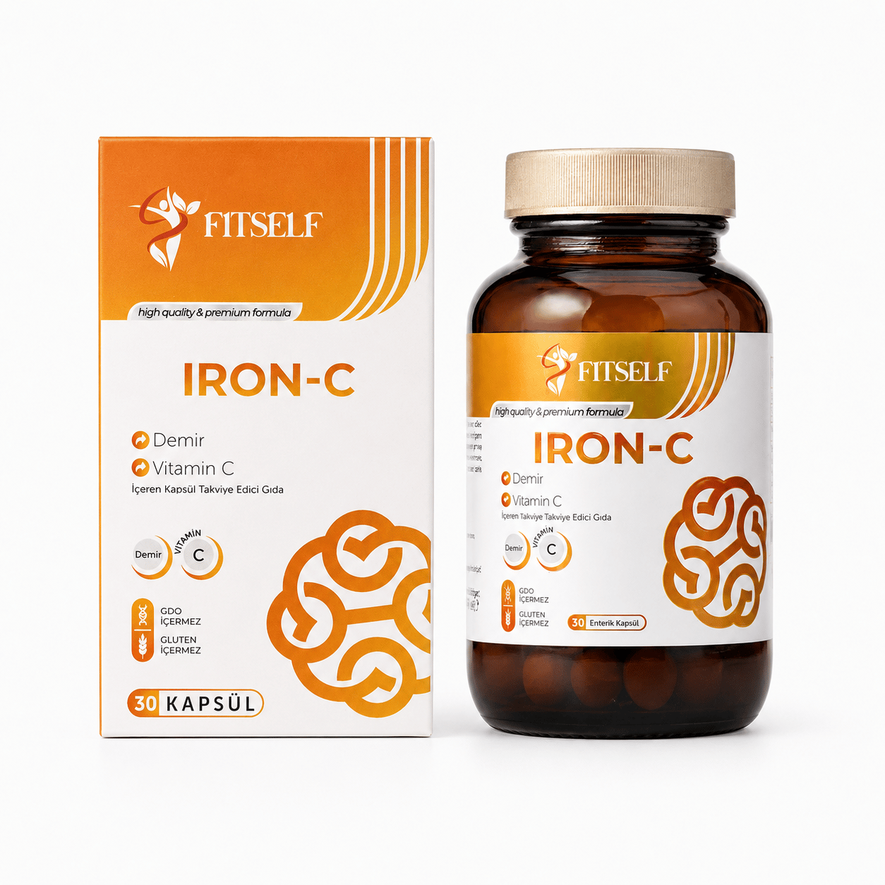 Fitself – Iron-C (Demir & Vitamin C İçeren Takviye Edici Gıda) – 30 Tablet