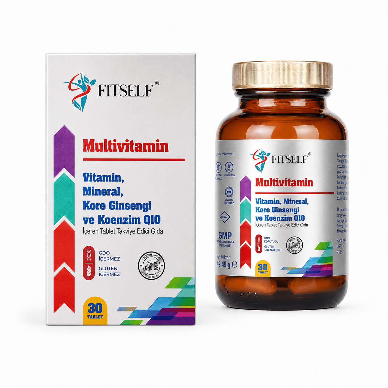 Fitself – Multivitamin Kompleks (Kore Ginsengi & Koenzim Q10) 30 Tablet