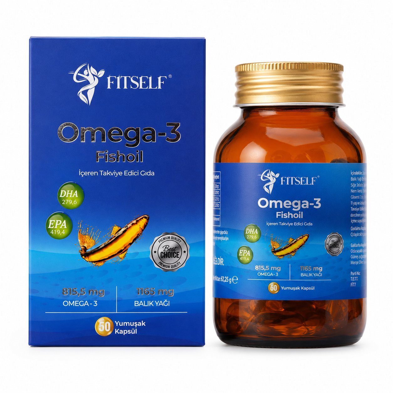 Fitself – Omega 3 Balık Yağı 1000 mg 60 Kapsül