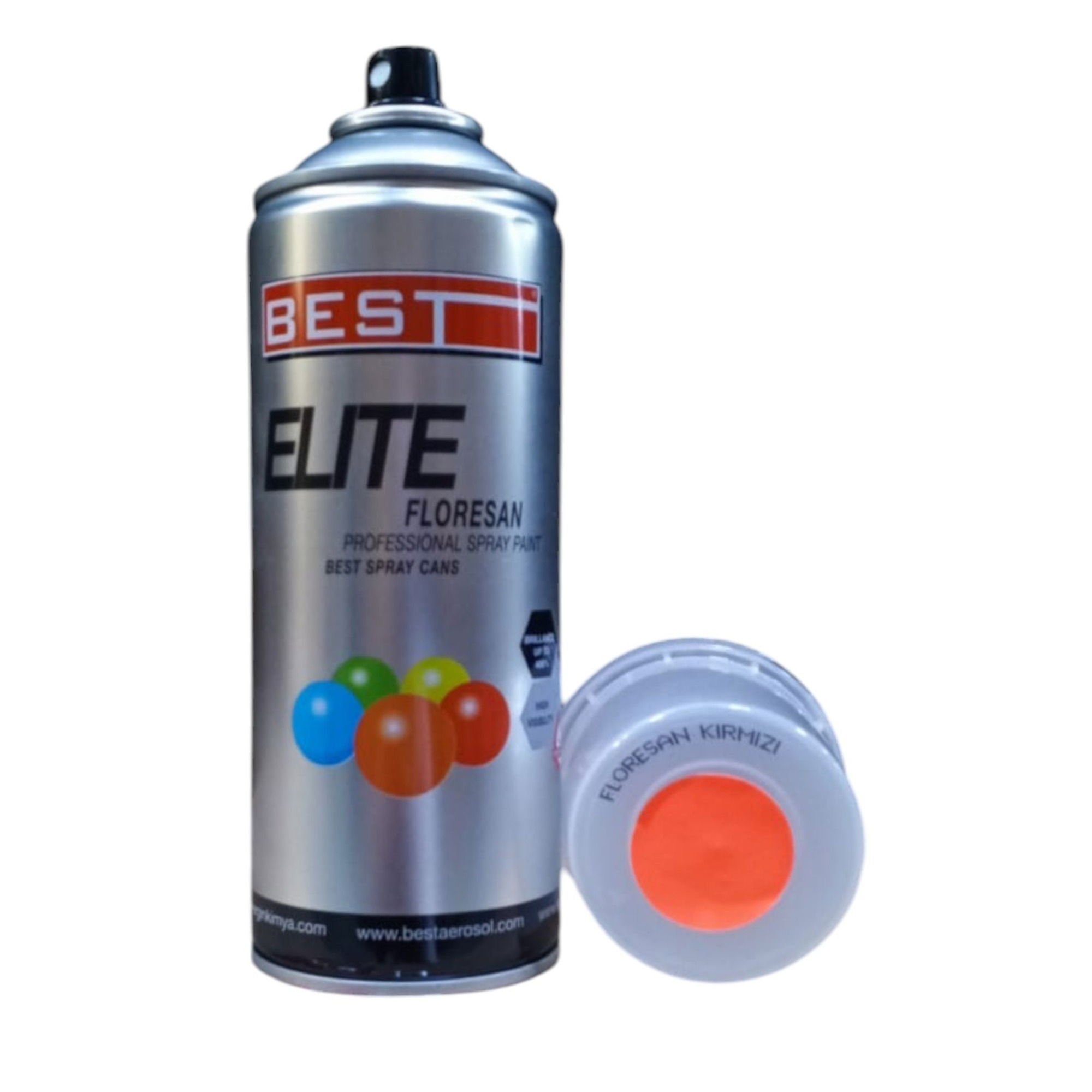 BESTBest Floresan Sprey Boya 400 Ml Kırmızı-(12 Adet)102.08.FB01