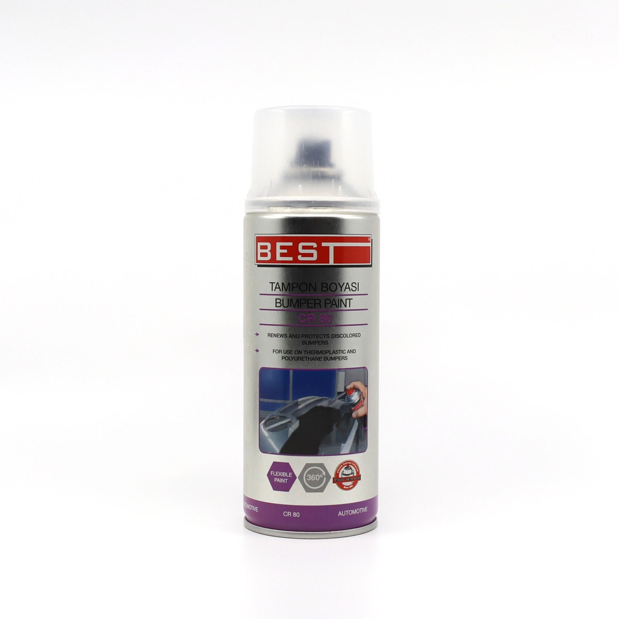 BESTBest Sprey Tampon Boyası Siyah 400 Ml-(12 Adet)102.11.TB01