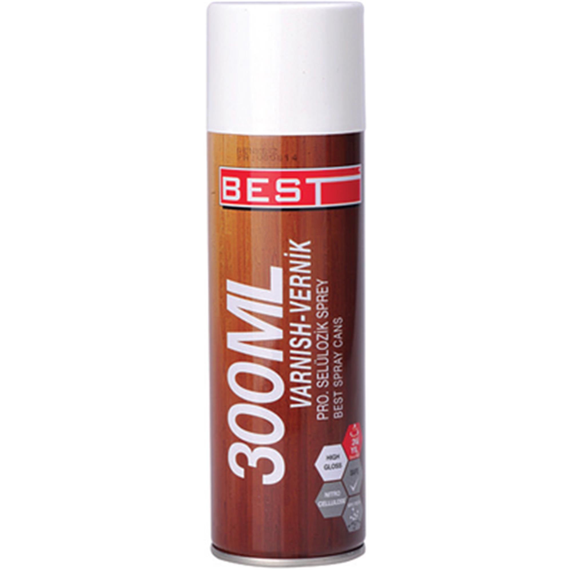BESTBest Sprey Vernik 300 Ml Meşe -(10'lu Paket)102.17.300M