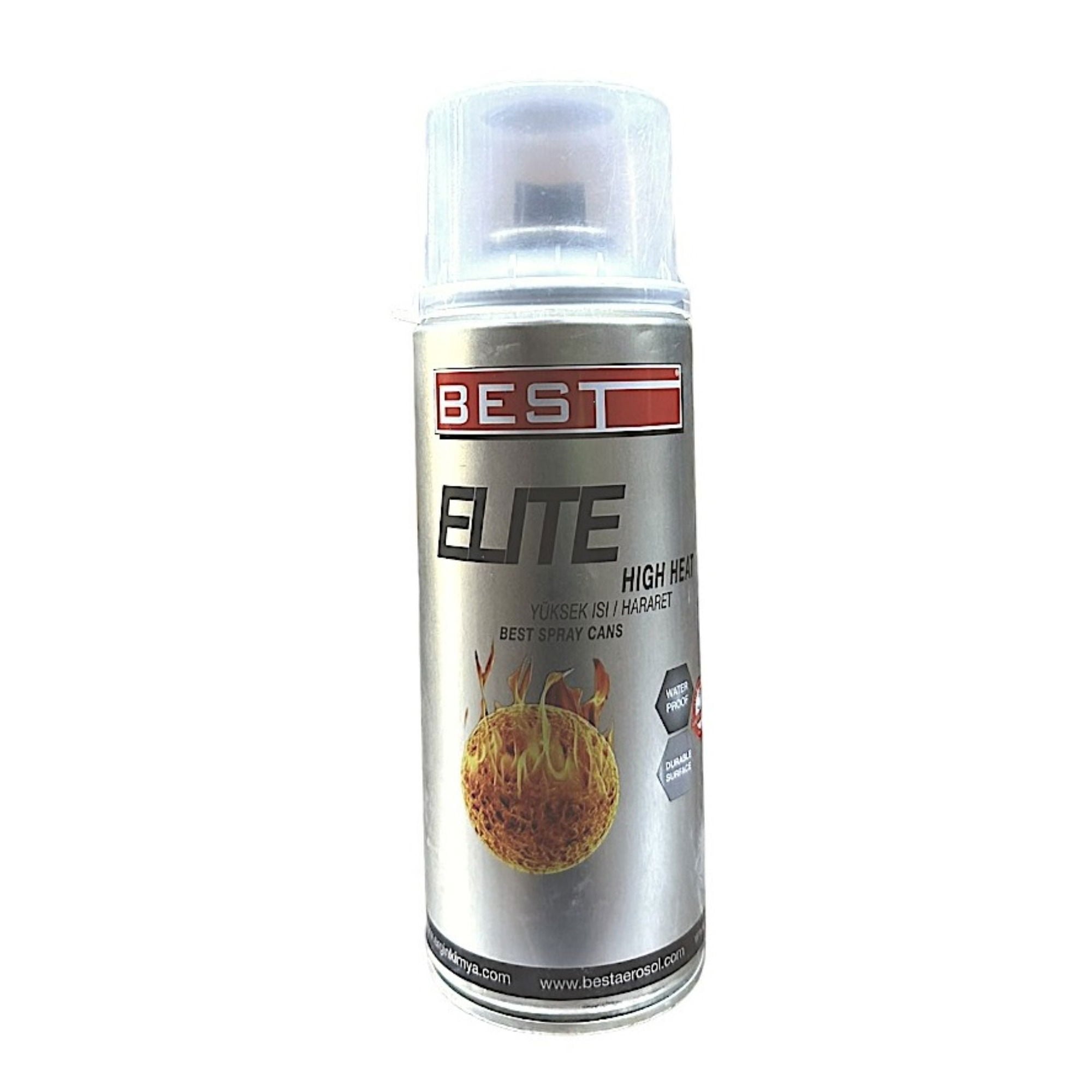 BESTBest Yüksek Isı (Hararet) Boyası 400 Ml Siyah-(12 Adet)102.09.IB03