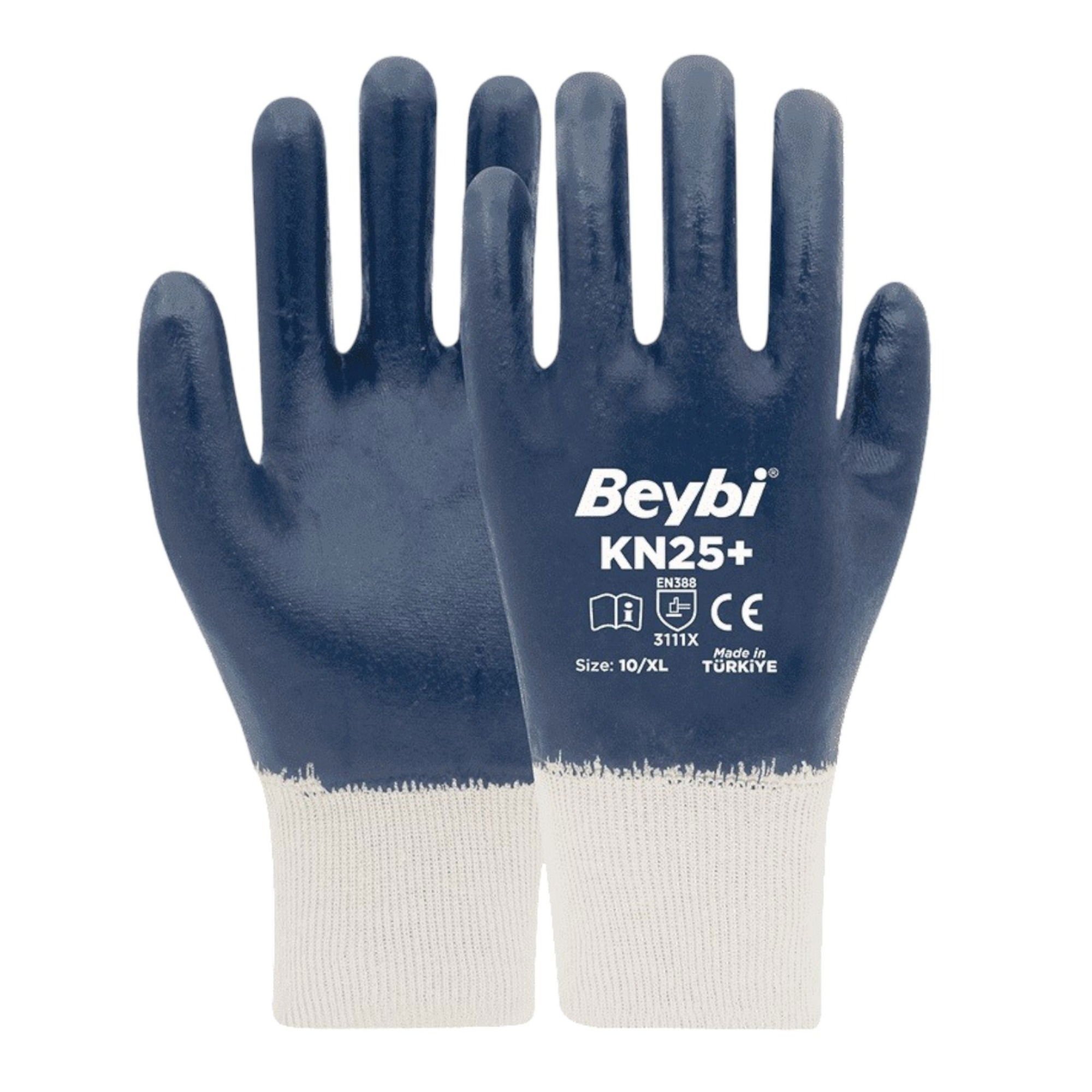 BeybiBeybi Kn25 Nitril Eldiven Lacivert-(288 Çift) No:9150.14.LE09