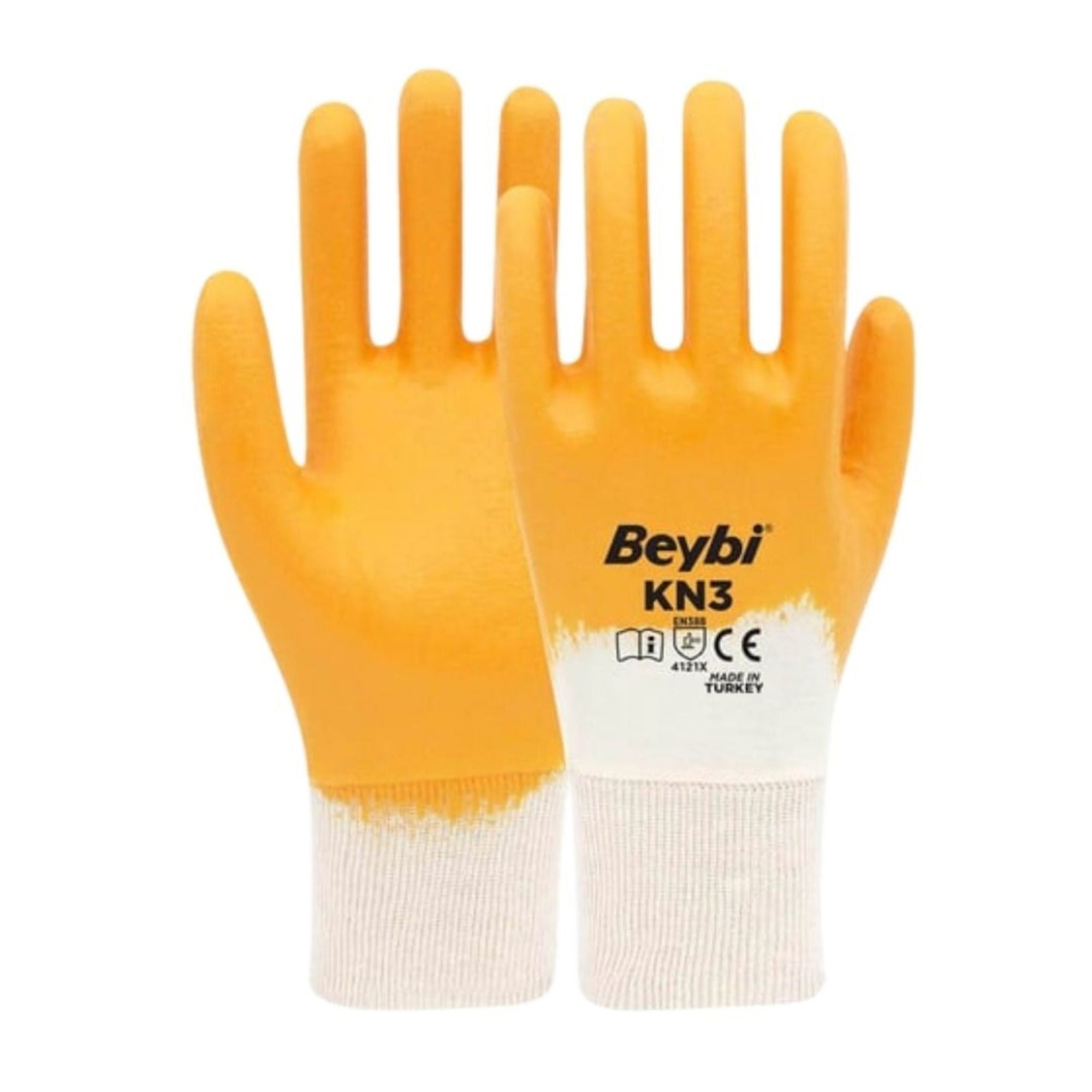 BeybiBeybi Kn3 Nitril Eldiven Sarı-(288 Çift) No:9150.27.EL09