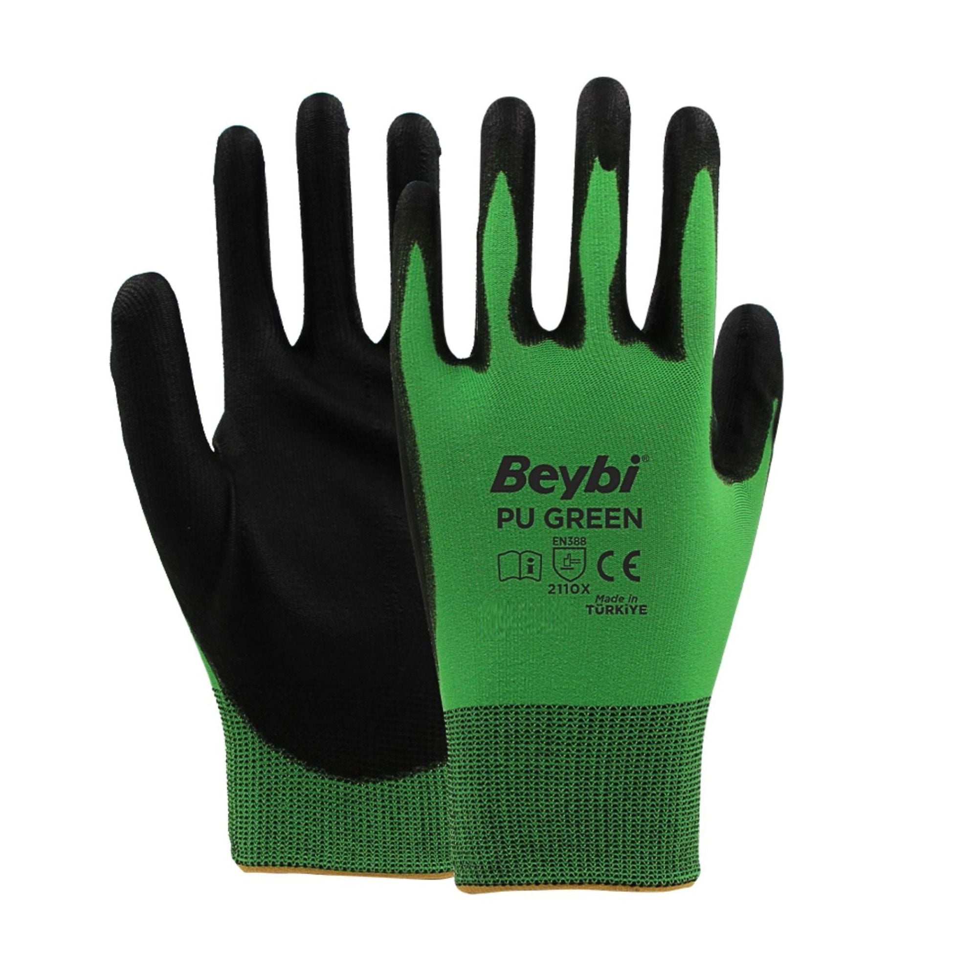 BeybiBeybi Pu Green Eldiven-(288 Çift) No:9150.26.GR01