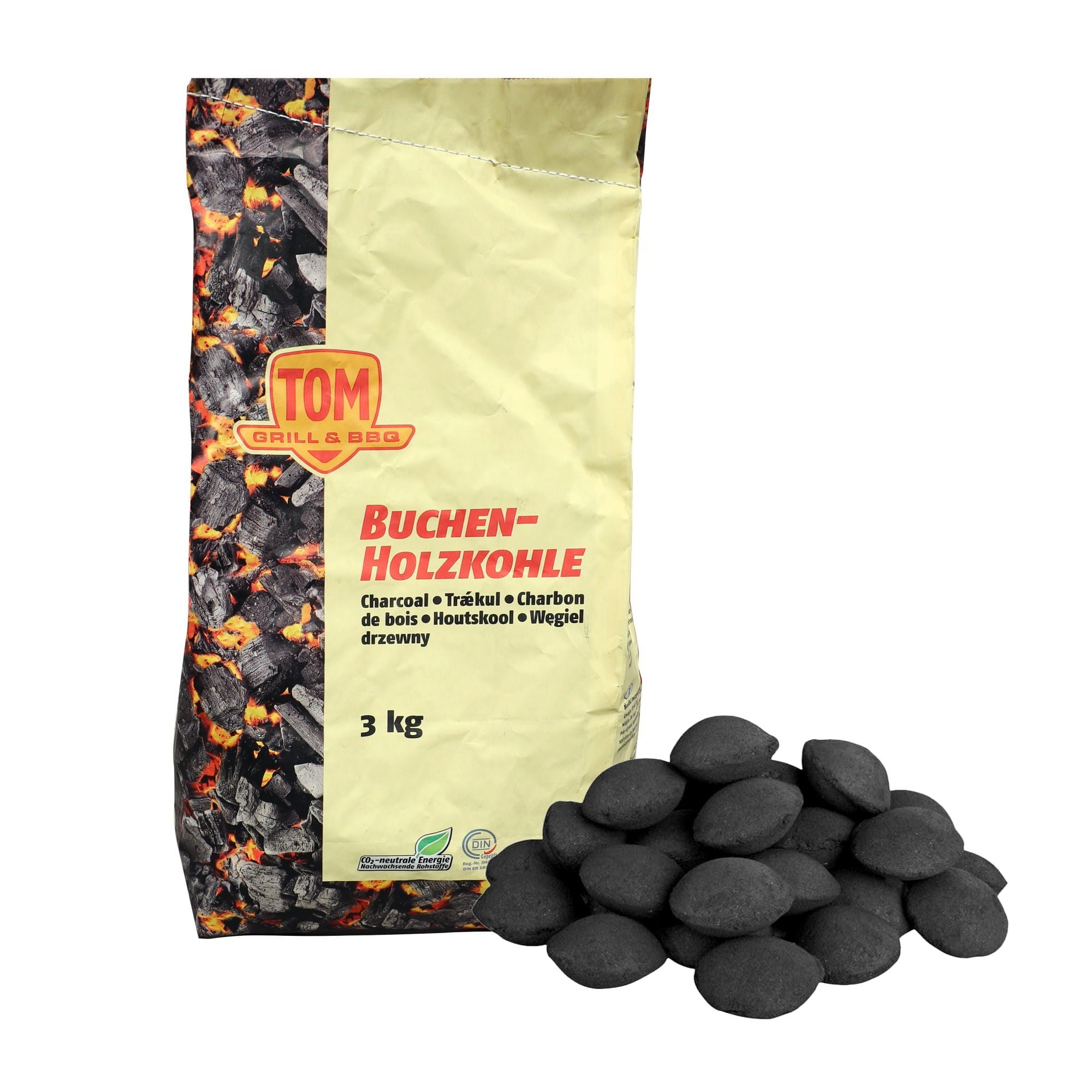 BuchenBuchen Mangal Kömürü Briket Sıkma 3 Kg (Sarı)296.01.MN01