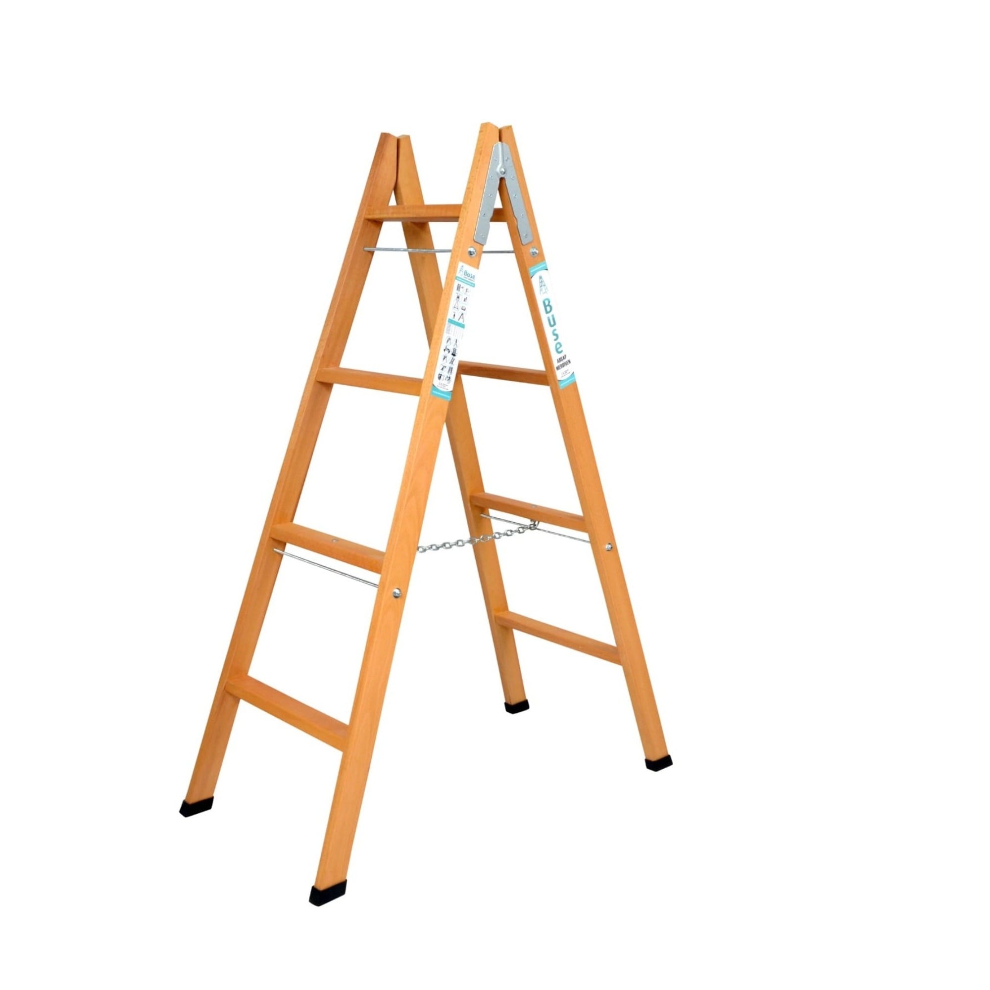 BuseBuse A Tipi Ahşap Merdiven 4 Basamak(140Cm) Ag-104153.02.AT04