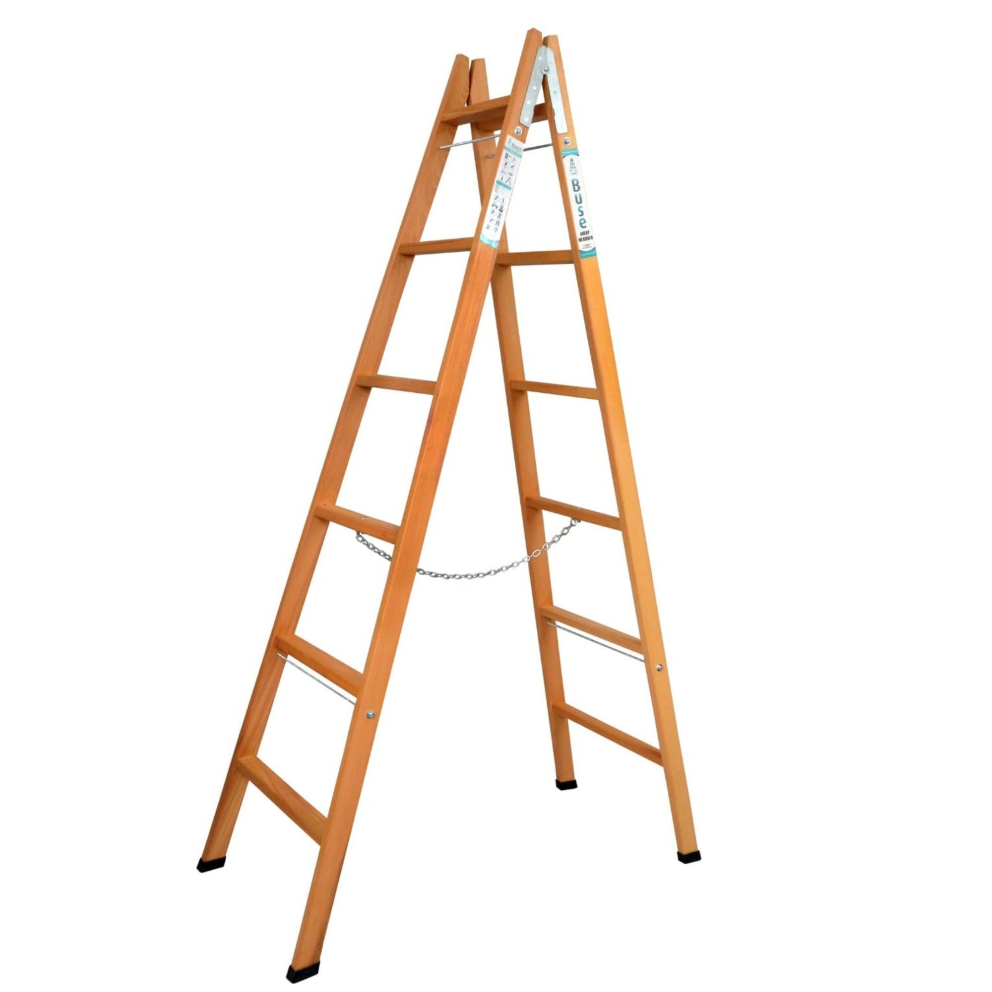 BuseBuse A Tipi Ahşap Merdiven 6 Basamak(200Cm) Ag-106153.02.AT06