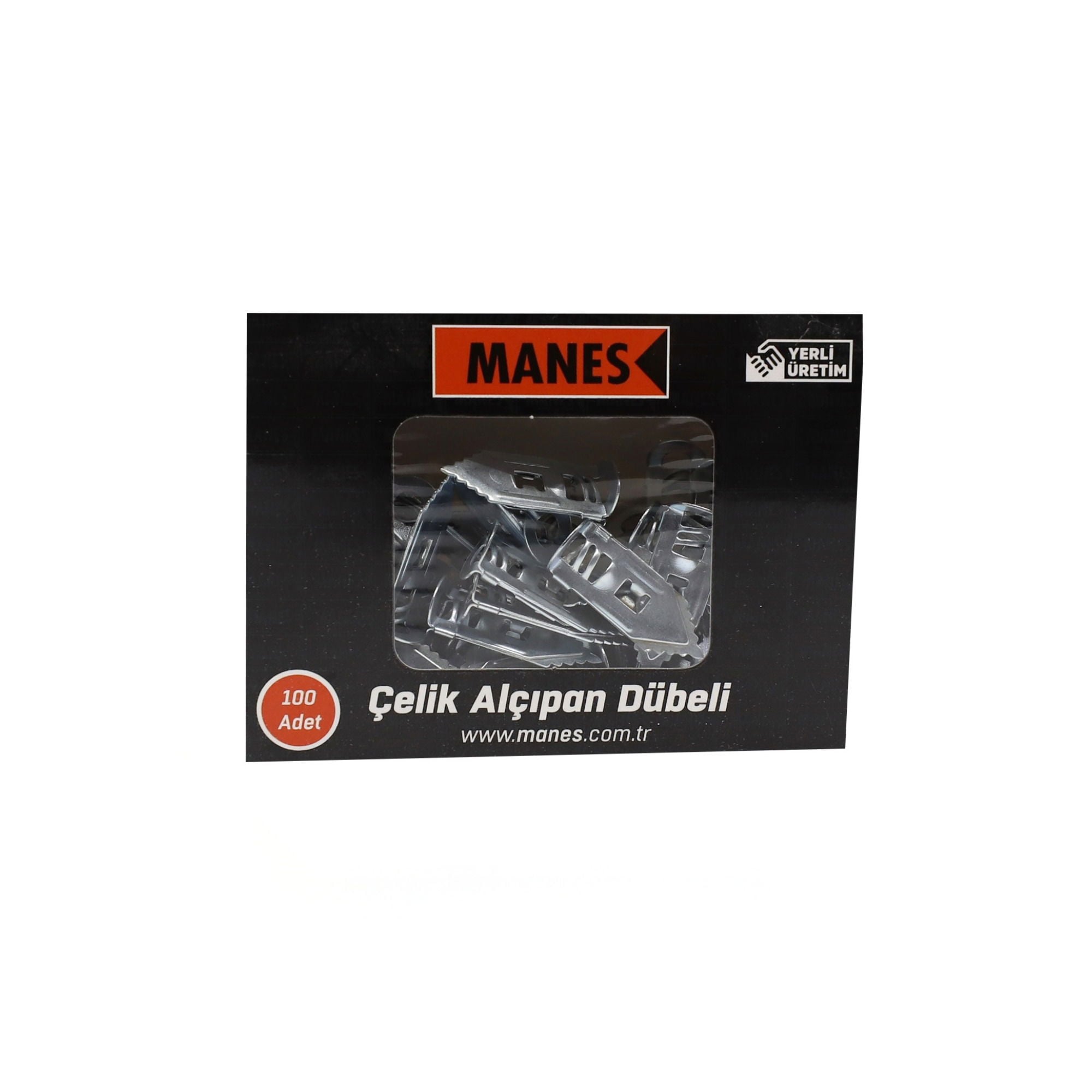 ManesManes Çelik Alçıpan Dubeli Kısa (100 Adet)236.08.AL01