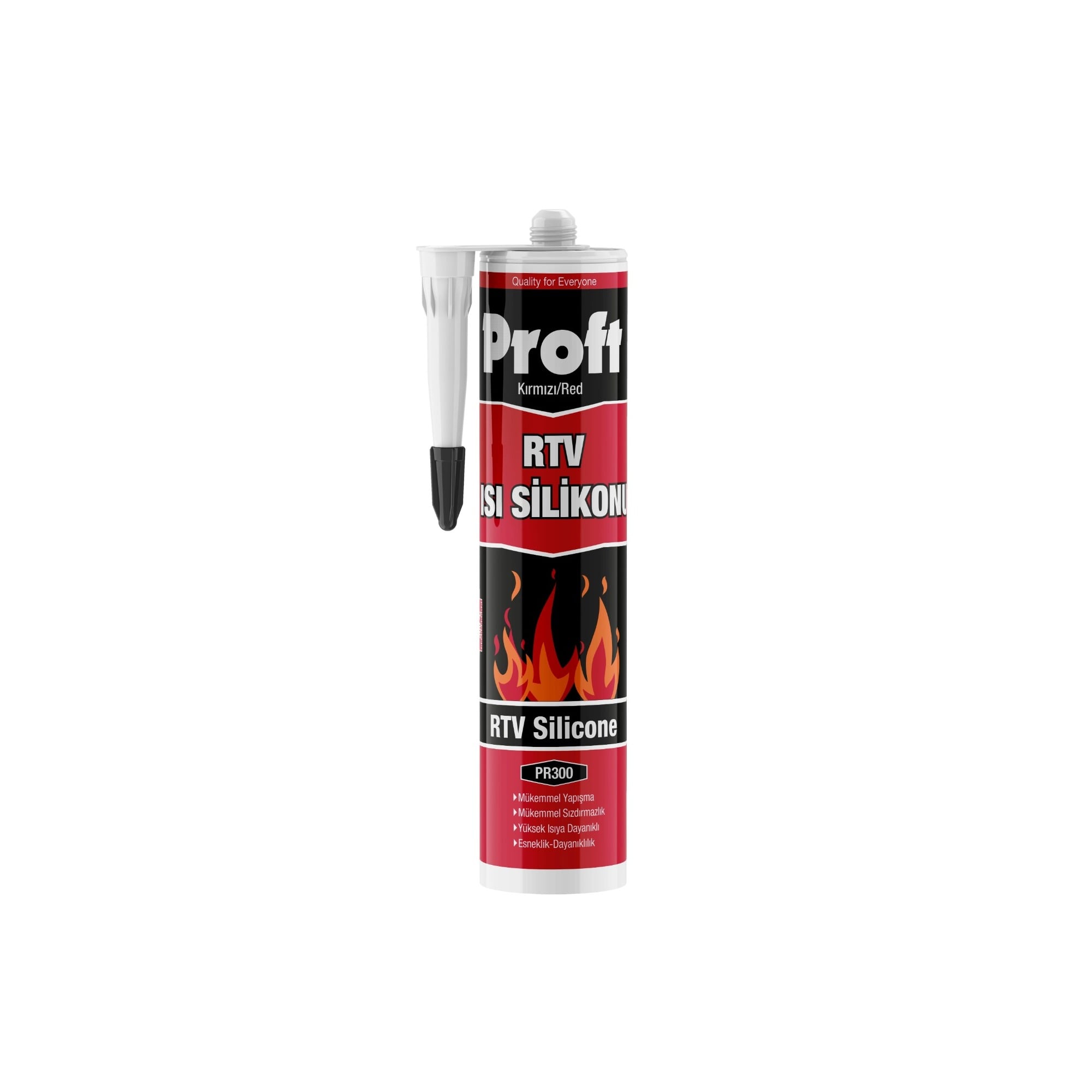 ProftProft Isı Silikon Kırmızı (Pr300) 310 Ml -(24 Adet)267.05.SK02