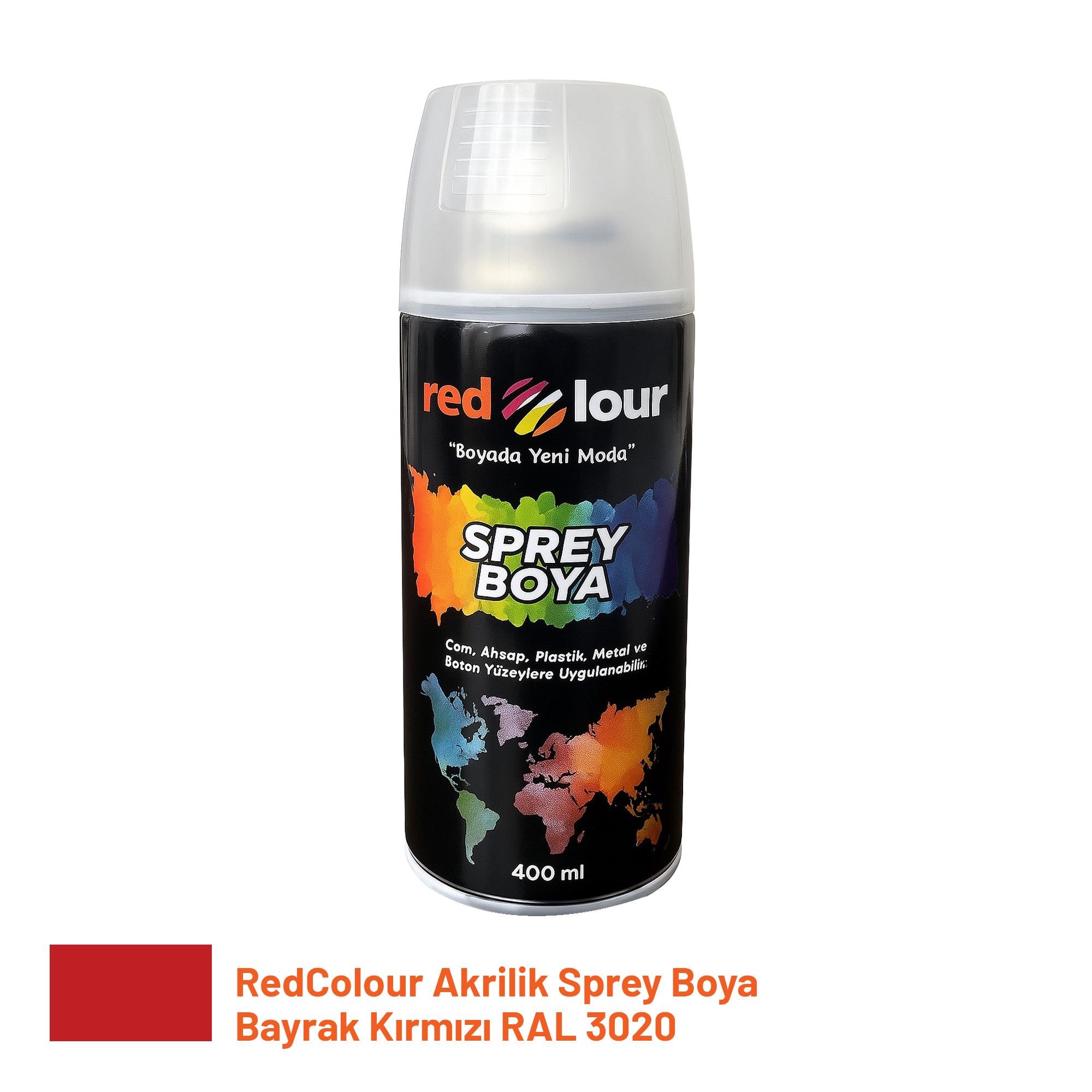 toolora.com.tr'de RedColour Akrilik Sprey Boya Bayrak Kırmızı RAL 3020 – Parlak Kırmızı Boya uygun fiyatlarla! Kaliteli akrilik sprey boya seçenekleri için hemen tıklayın.RedcolourRedcolour Akrilik Sprey Boya Bayrak Kırmızı Ral3020RC00502BYRKKIRMIZI