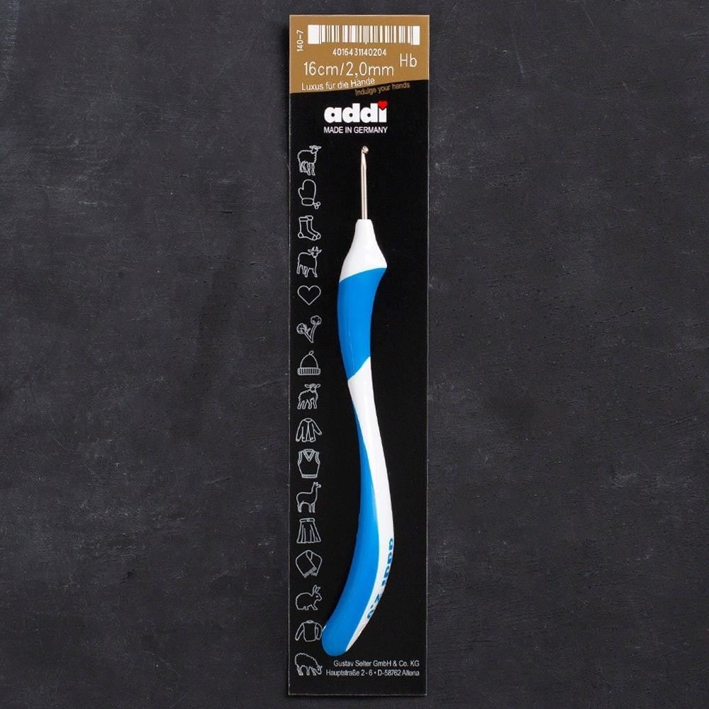 Addi Swing 2mm 16cm Mavi Ergonomik Yün Tığ - 140-7