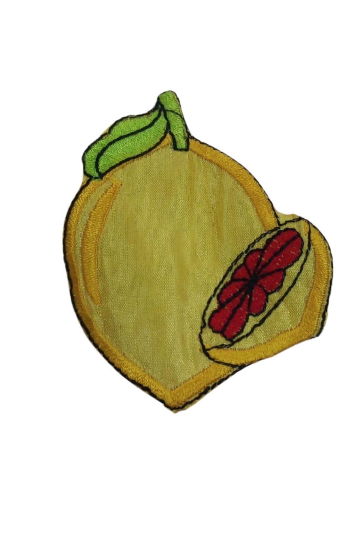 Aplike Ütü İle Yapışan Limon Desen