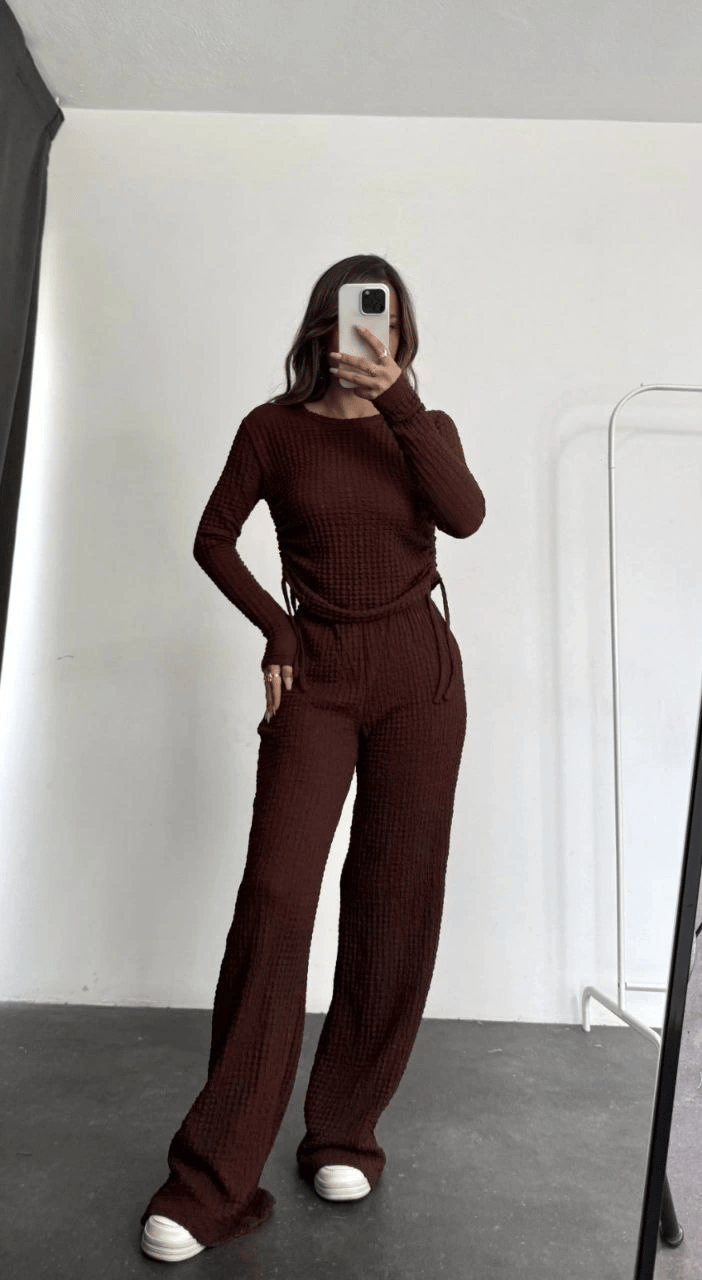 Bubble alt üst takım kahve pt510446