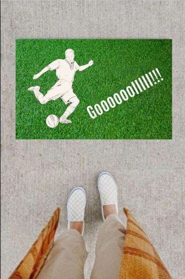 Kapı Önü Paspası Dekoratif Dijital Baskı Goooolllll P-2348
