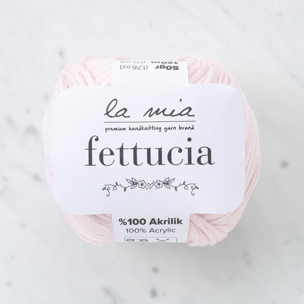 La Mia Fettucia Toz Pembe El Örgü İpi - L063 - 33887