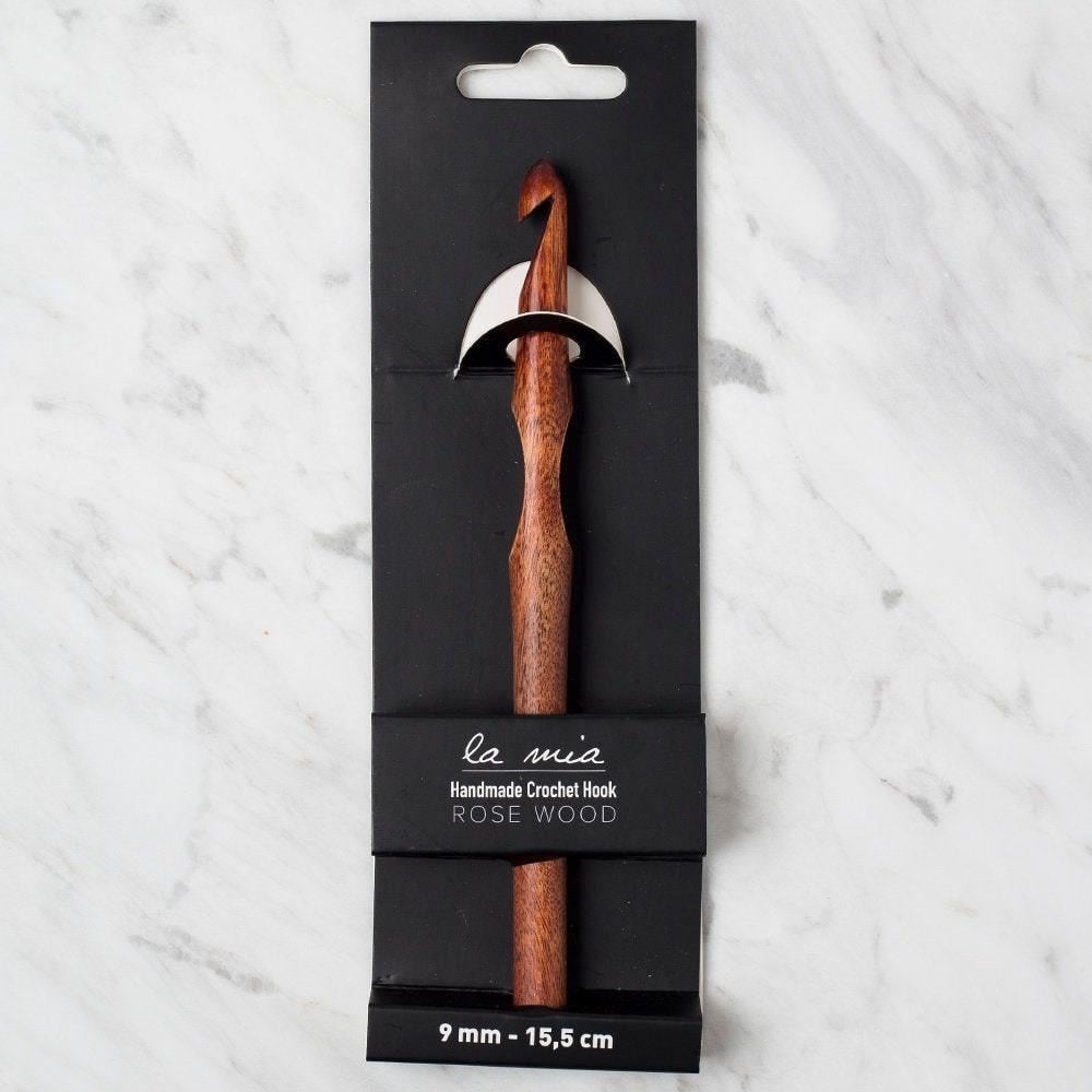 La Mia Rosewood 9 mm 15.5 cm Ahşap Yün Tığ