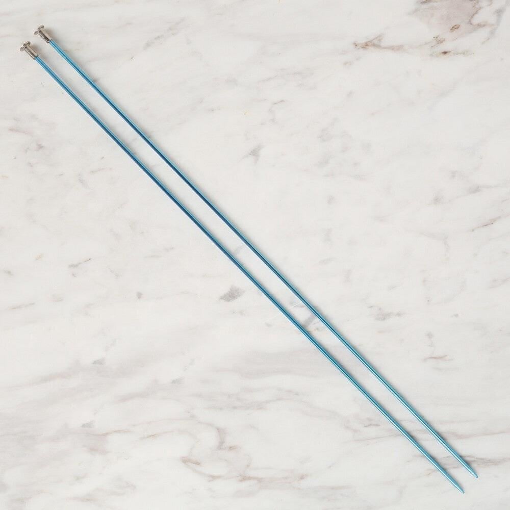 Loren Crafts 2,5 mm 35 cm Mavi Metal Örgü Şişi - L
