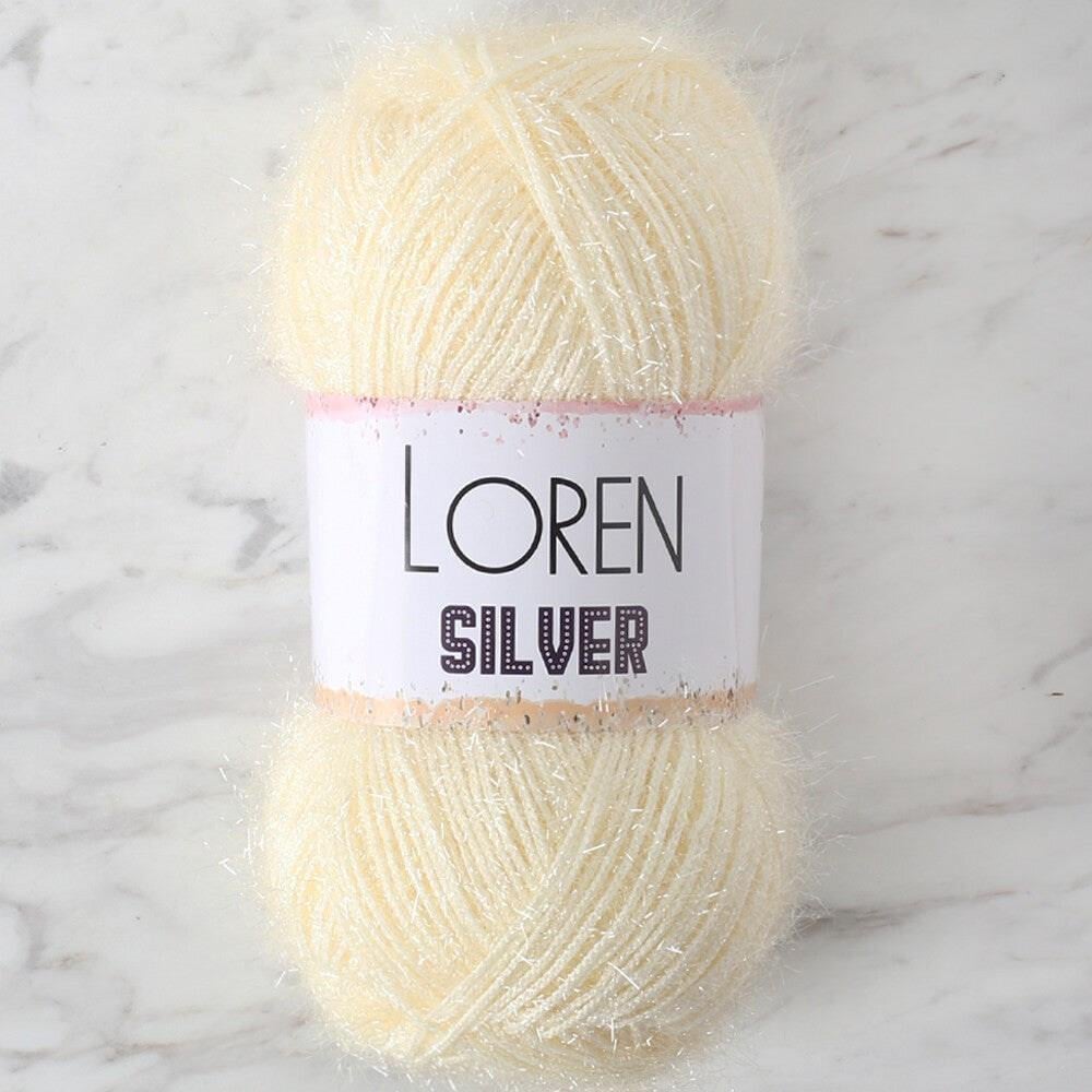 LOREN SILVER KREM EL ÖRGÜ İPİ - RS0065 - 34071