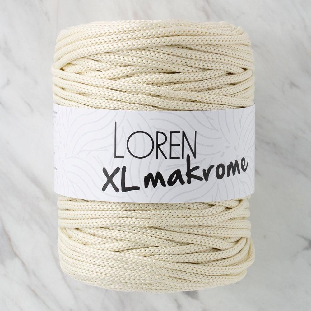 Loren XL Makrome Bej El Örgü İpi - R007 - 33702