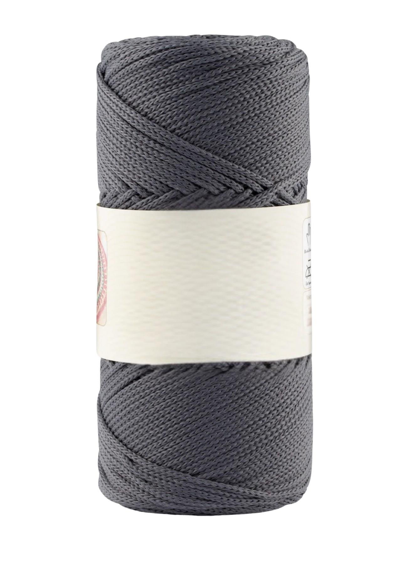 Makrome İpi 3mm Polyester Antrasit