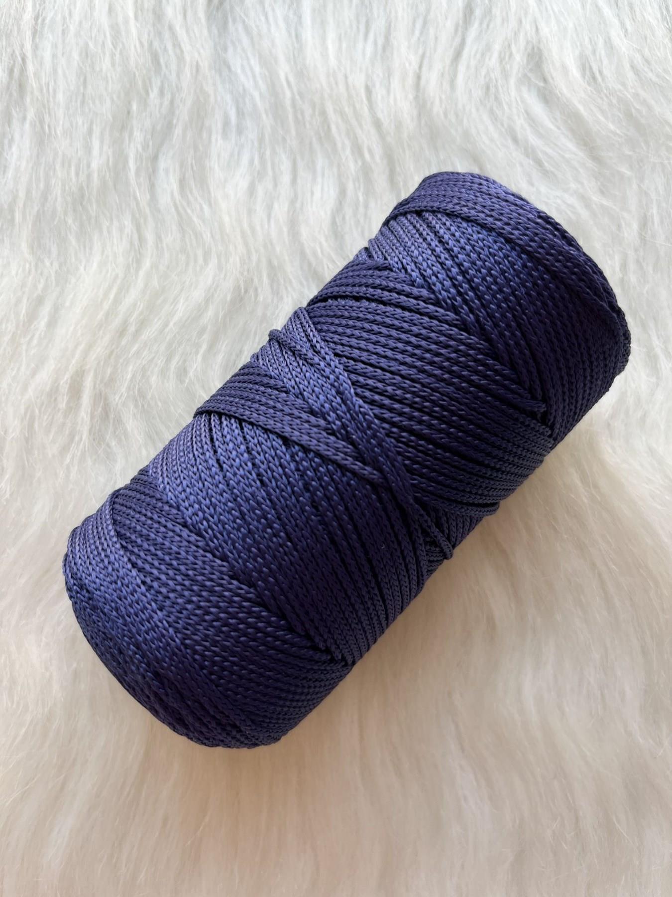 Makrome İpi 3mm Polyester Lacivert
