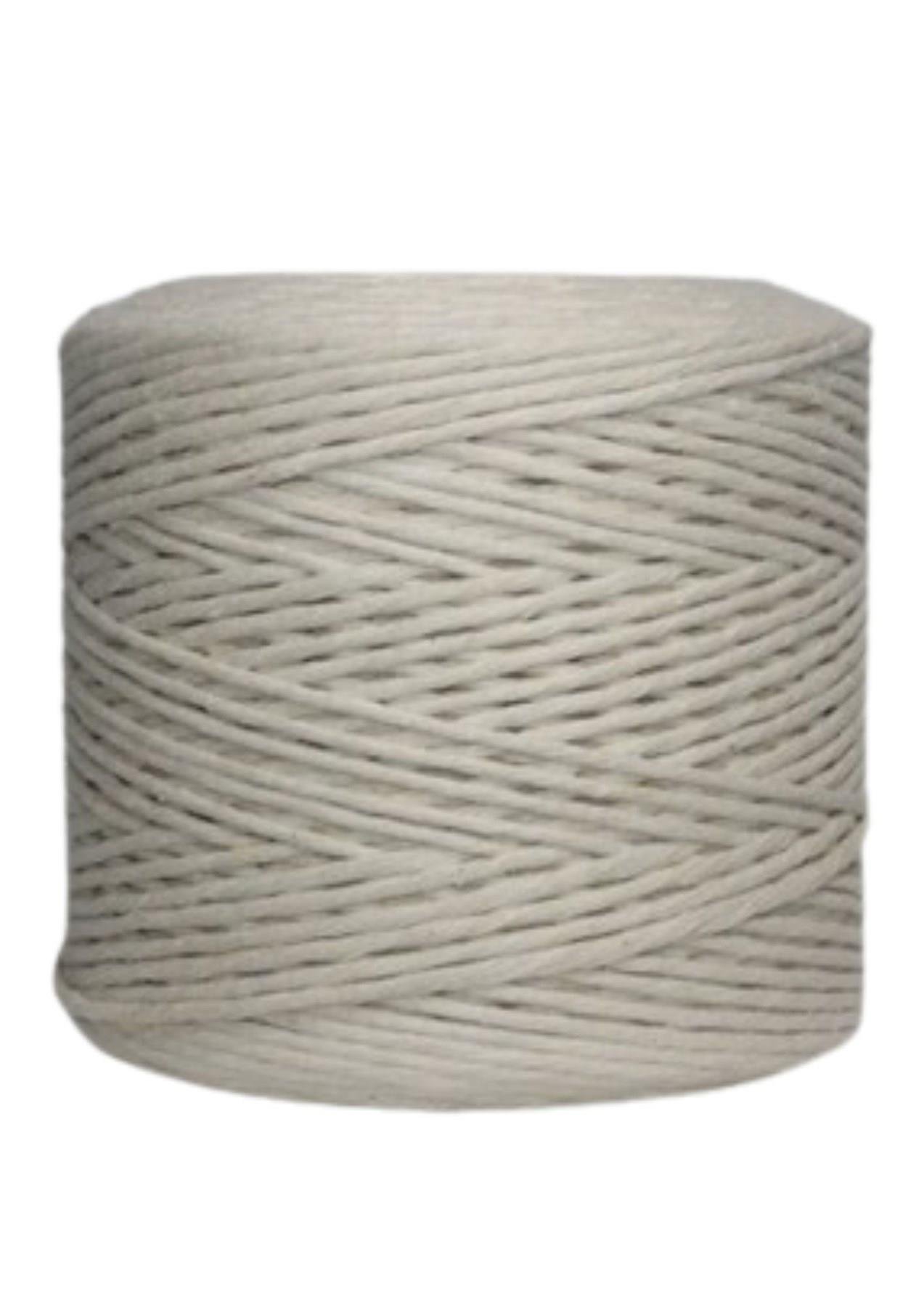 Pamuk Makrome 4 mm İp Krem