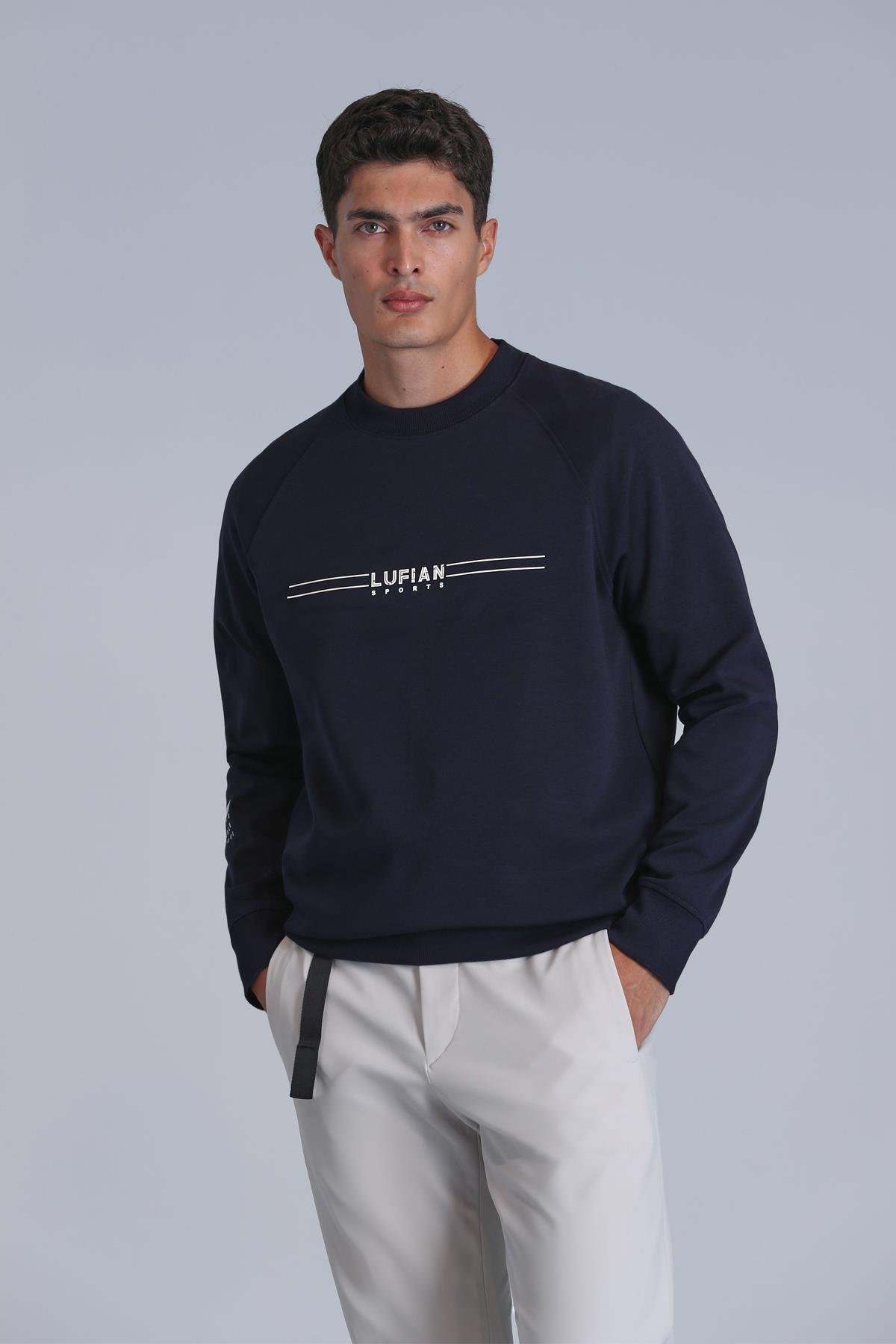 Lufian lacivert sweatshirt