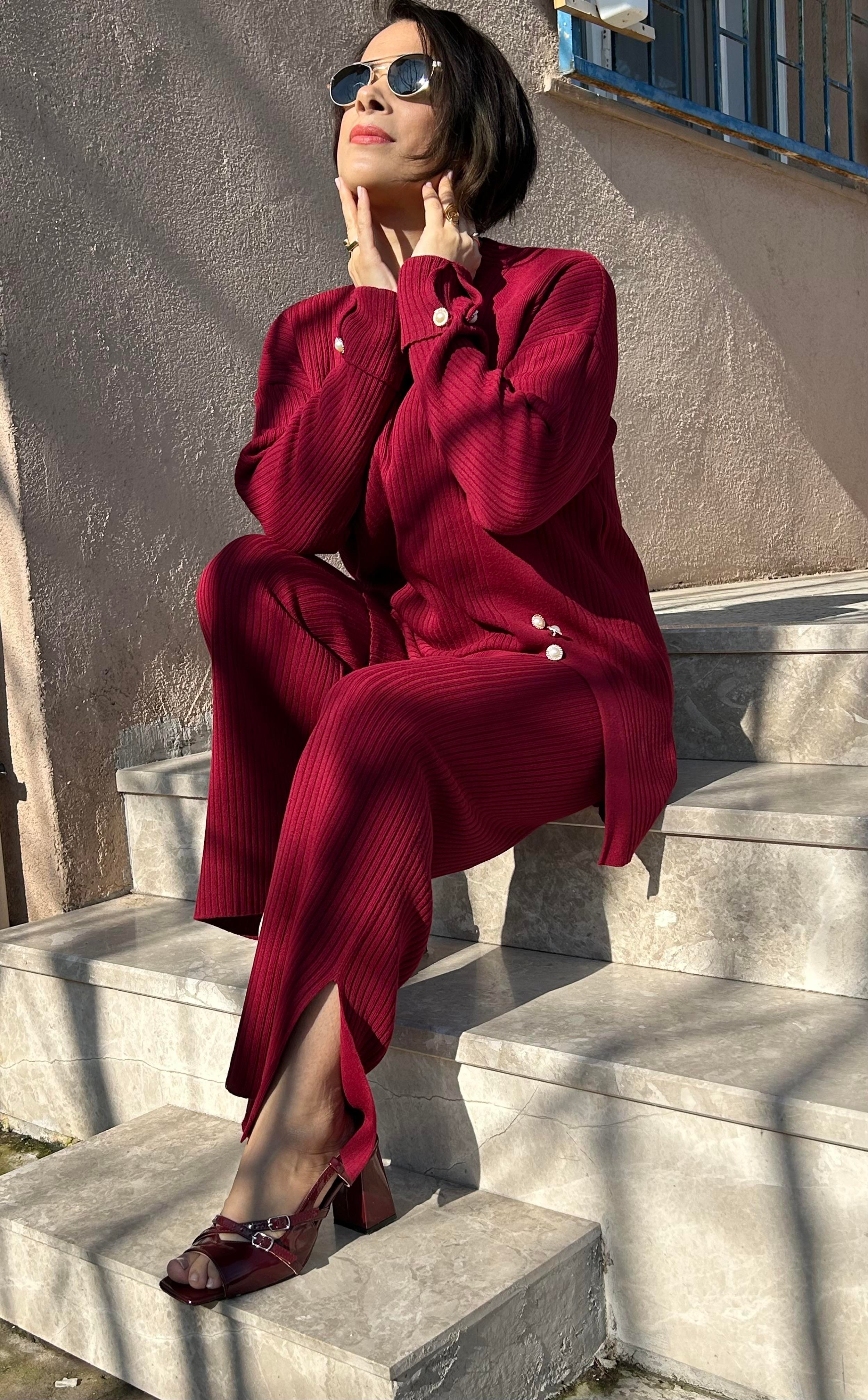 Bordo Triko Takım
