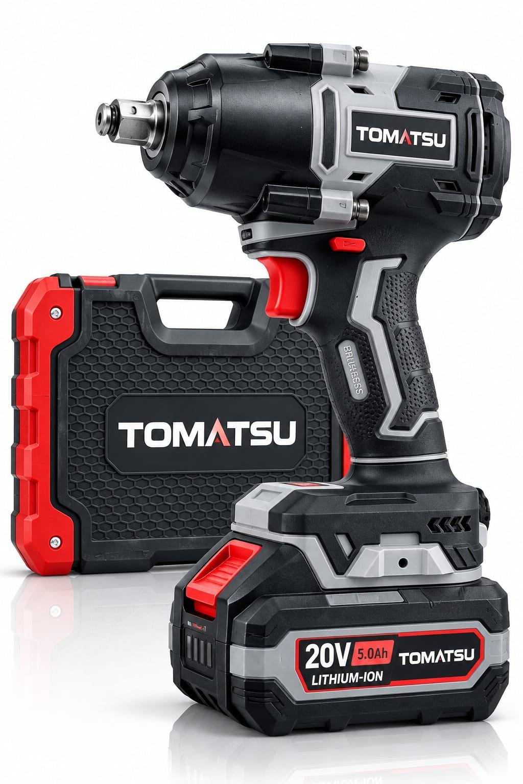 BA0115425 1400 Nm Yüksek Torklu Kömürsüz Şarjlı Somun Sıkma Makinesi – 20V 5.0 Ah, Çantalı