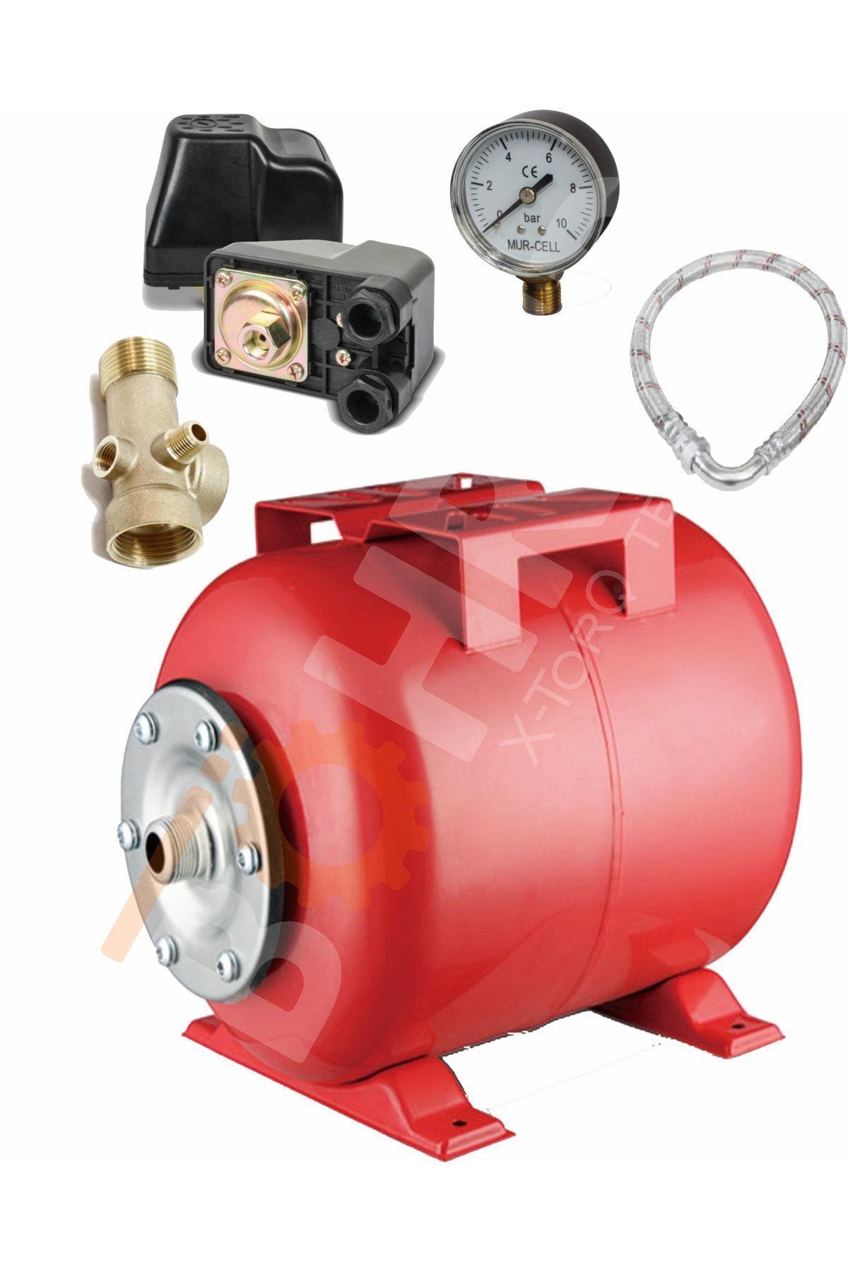 Crw50-i 50 Lt Full Set Yatay Hidrofor Genleşme Tankı - Manometre Durug Şalter Beşyol 70cm Flex