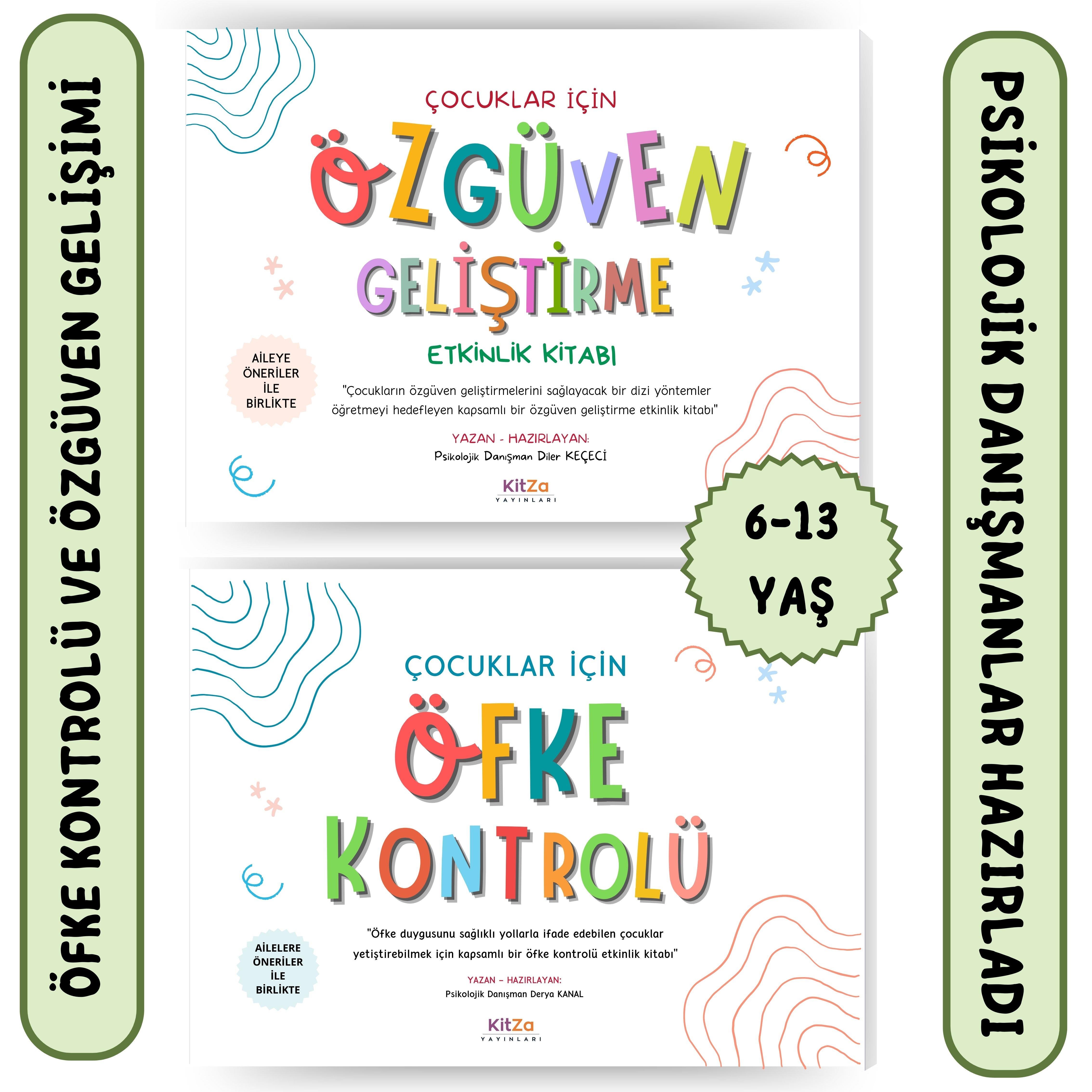 2 KİTAP İÇEREN SET(ÖZGÜVEN GELİŞTİRME,ÖFKE KONTROLÜ)
