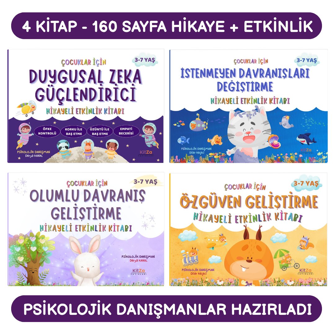 HİKAYELİ ETKİNLİK KİTAPLARI 4 LÜ SET