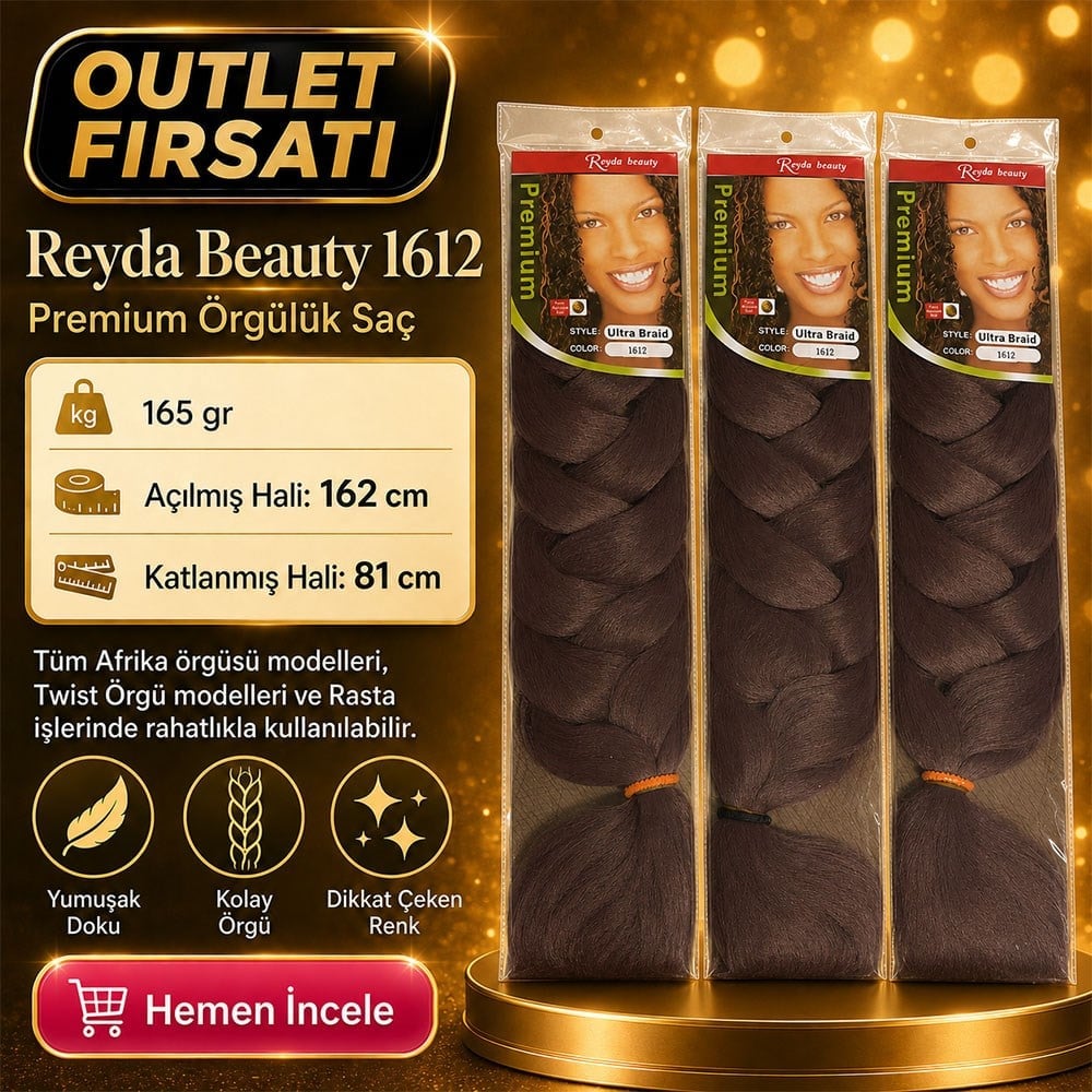 3 Paket - Afrika Örgüsü Ve Rasta İçin Sentetik Saç 1612