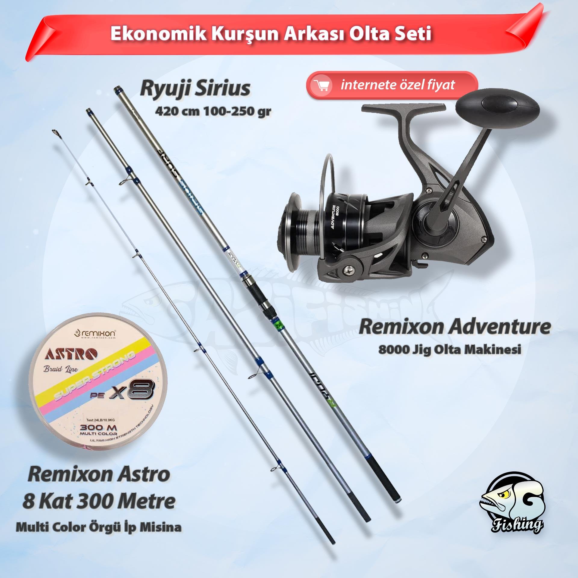Fiyat/Performans Surf Casting Başlangıç Seti – Kurşun Arkası İçin