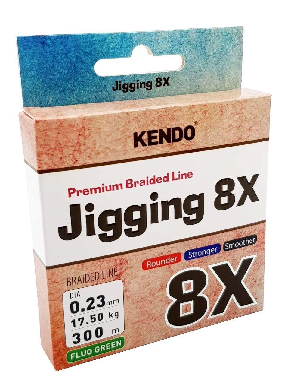 Kendo Jigging 8X Flash 300 mt Örgü İp (FLUO GREEN) 0,16mm