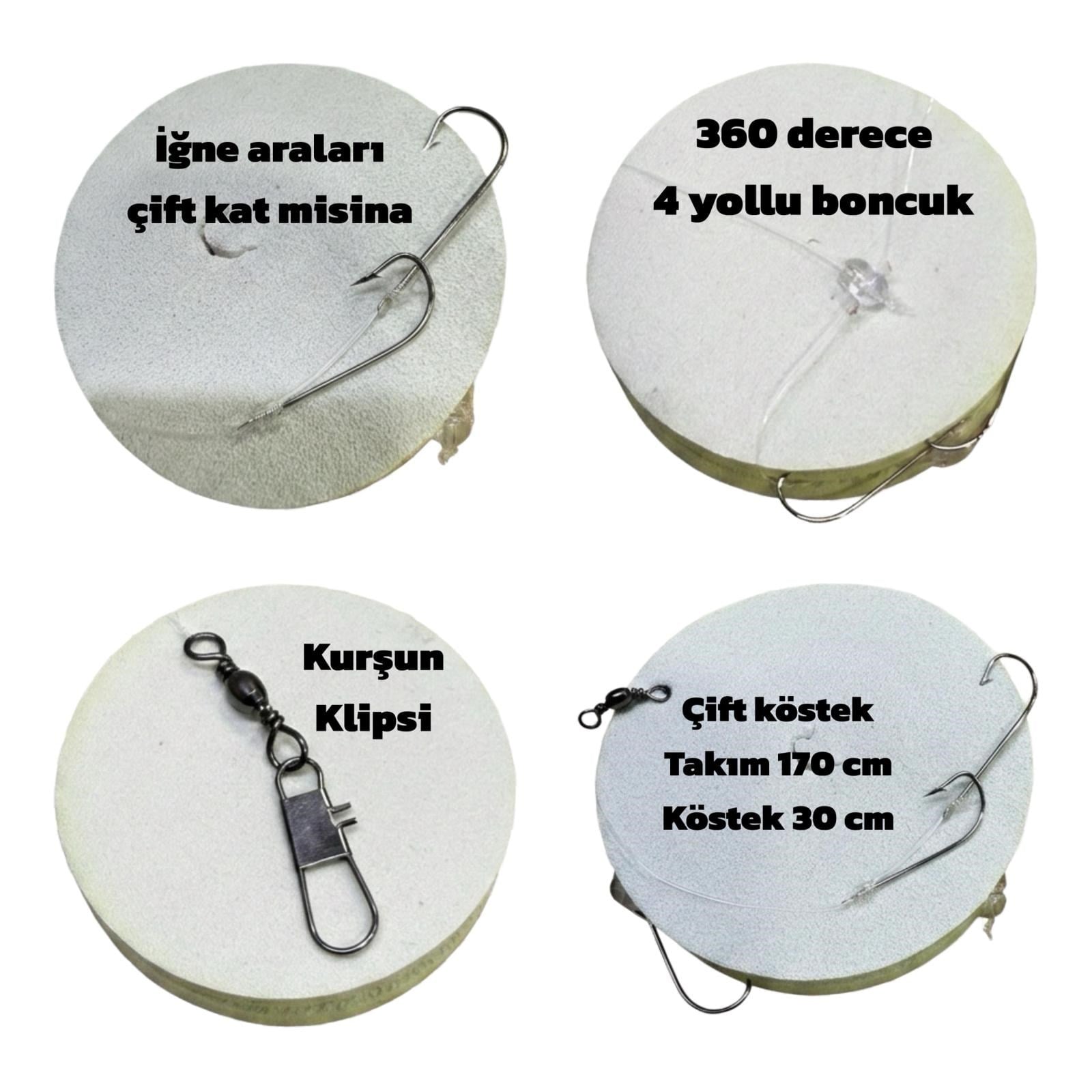 Tekne Boncuklu Asansör Takım ( 2 Köstek 2 İğne )
