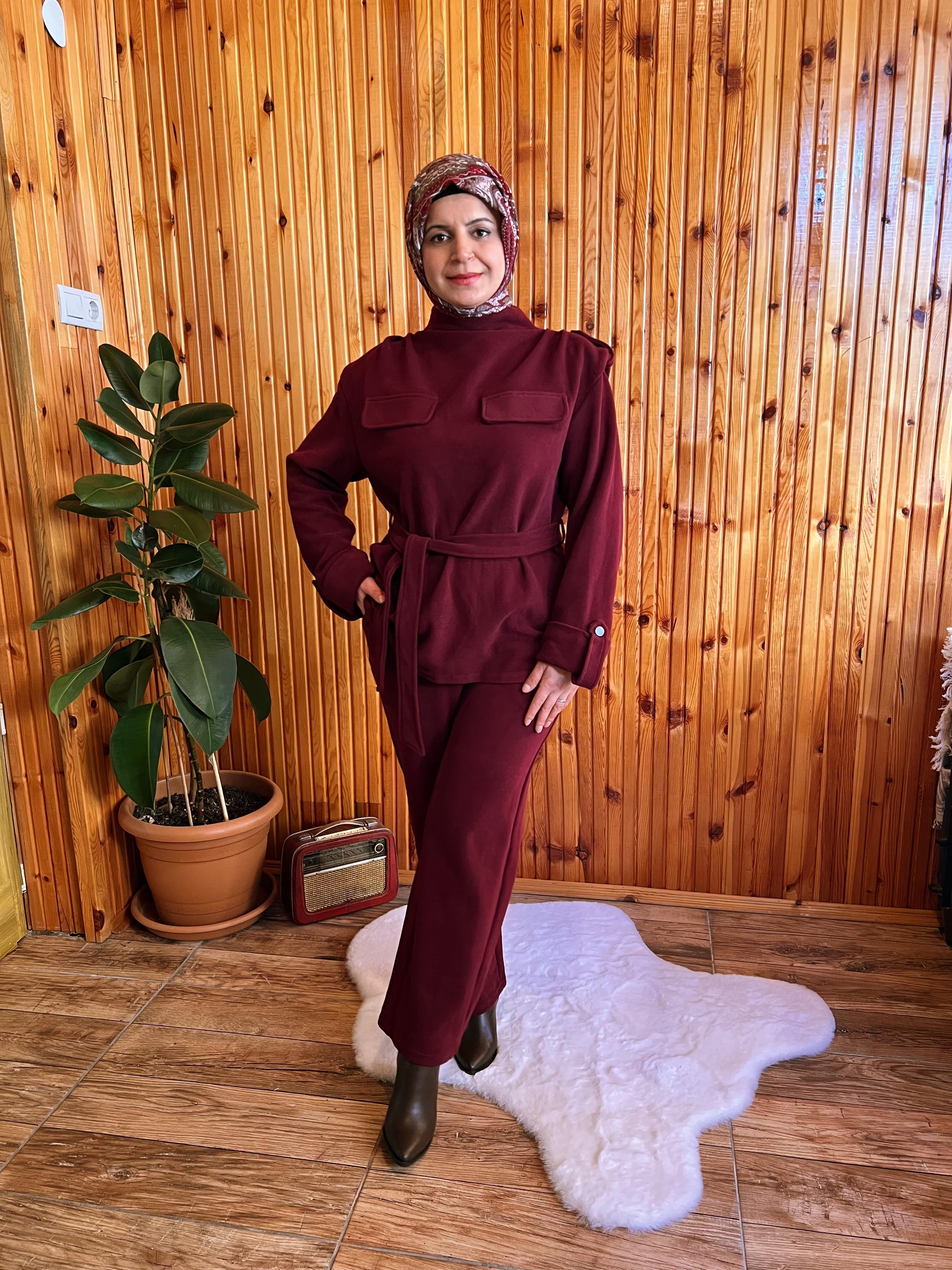 SELANİK KUMAŞ TAKIM BORDO
