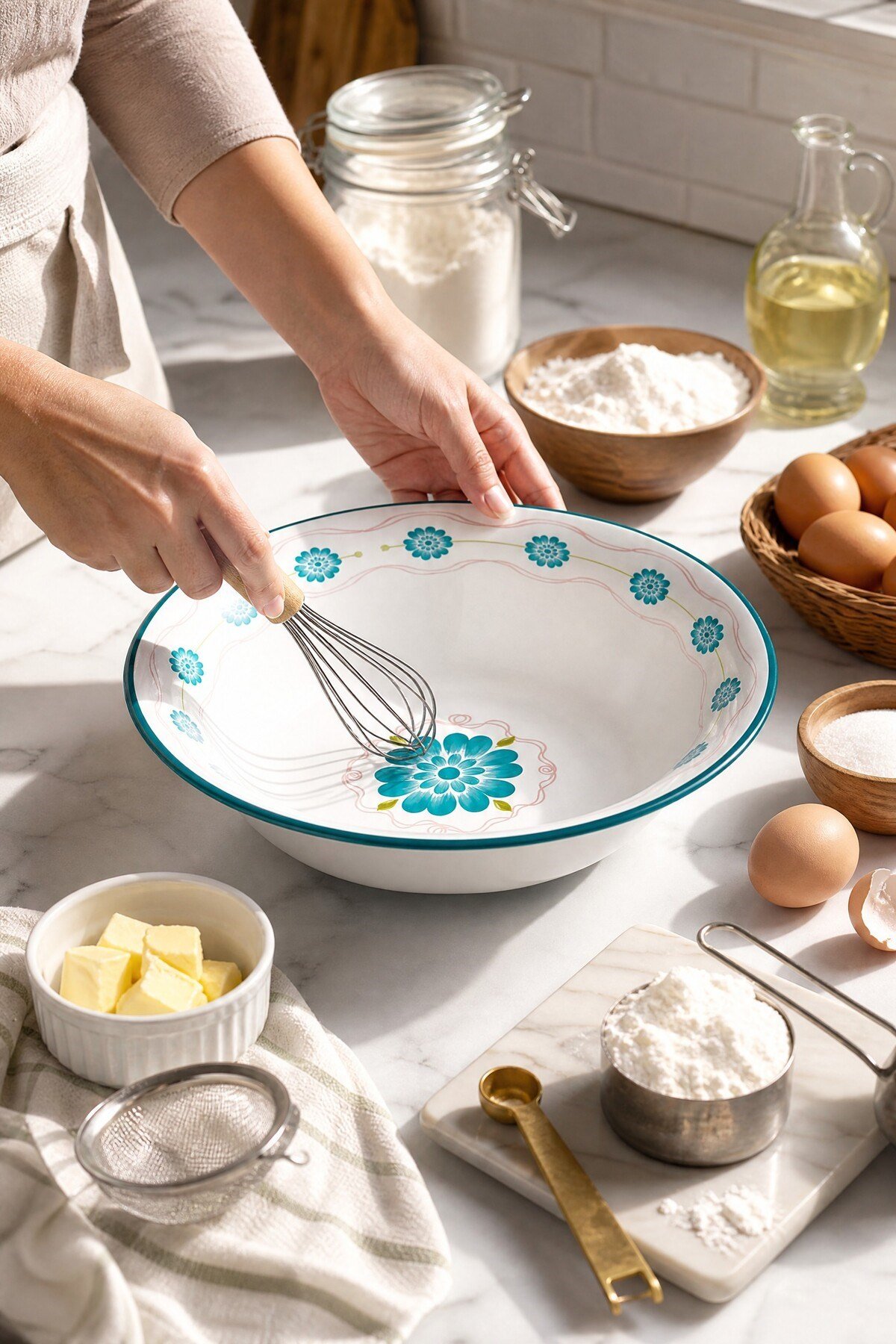 32 Cm 3.5 Litre Emaye Leğen Çırpma Ve Karıştırma Kabı. Hamur Leğeni. Meyvelik. Çeyiz. Büyük Kase