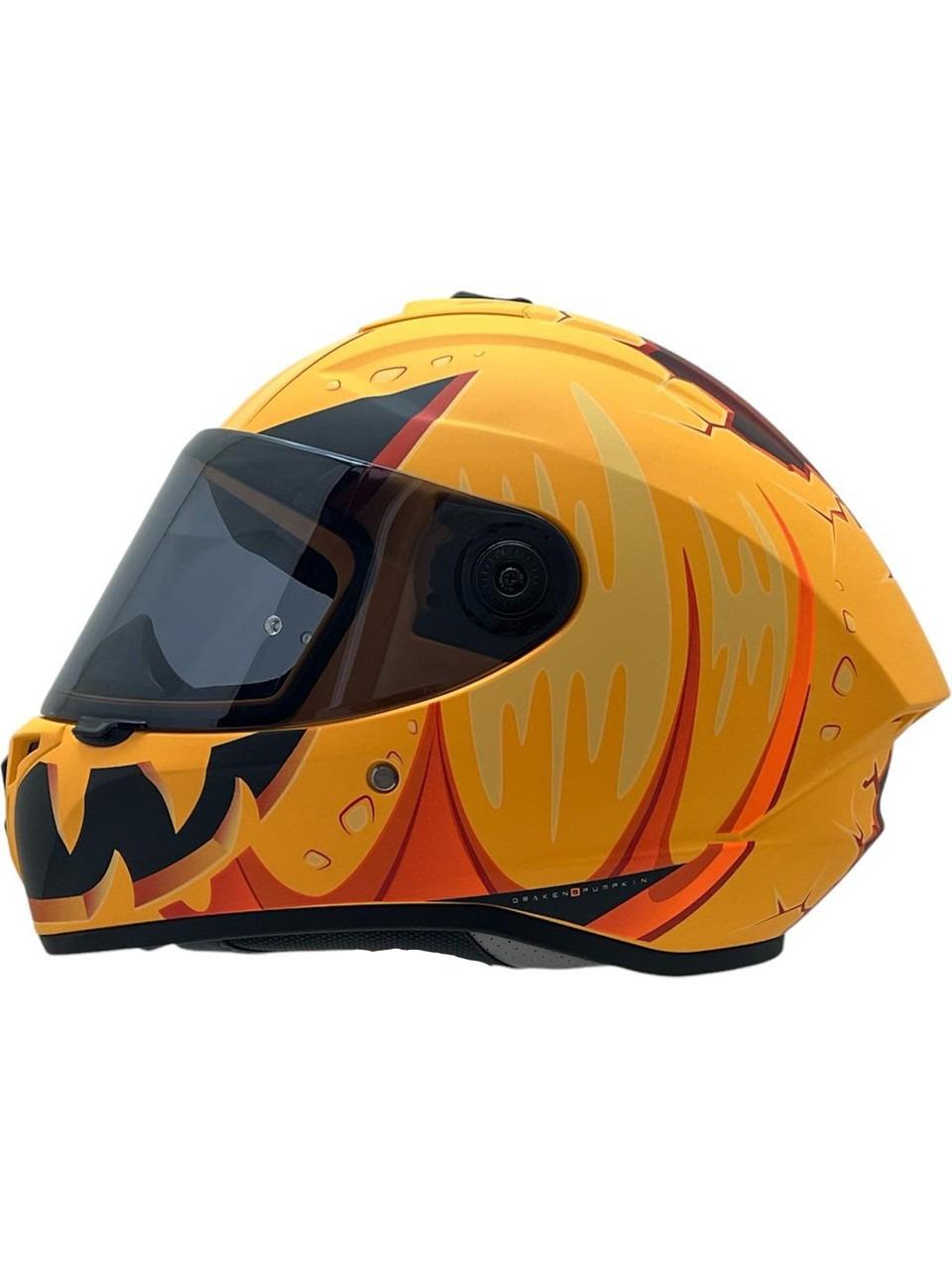 AXXIS DRAKEN S PUMPKIN C3 MAT TURUNCU KASK