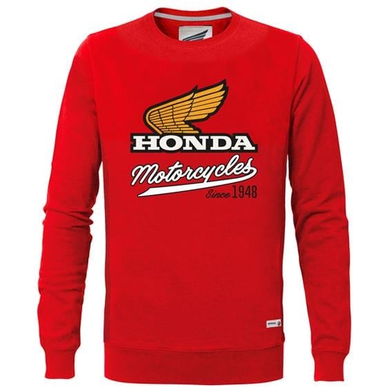 HONDA BİSİKLET YAKA KIRMIZI SWEATSHIRT