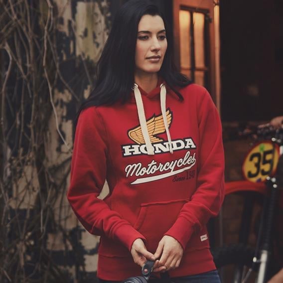 HONDA KAPÜŞONLU KIRMIZI SWEATSHIRT