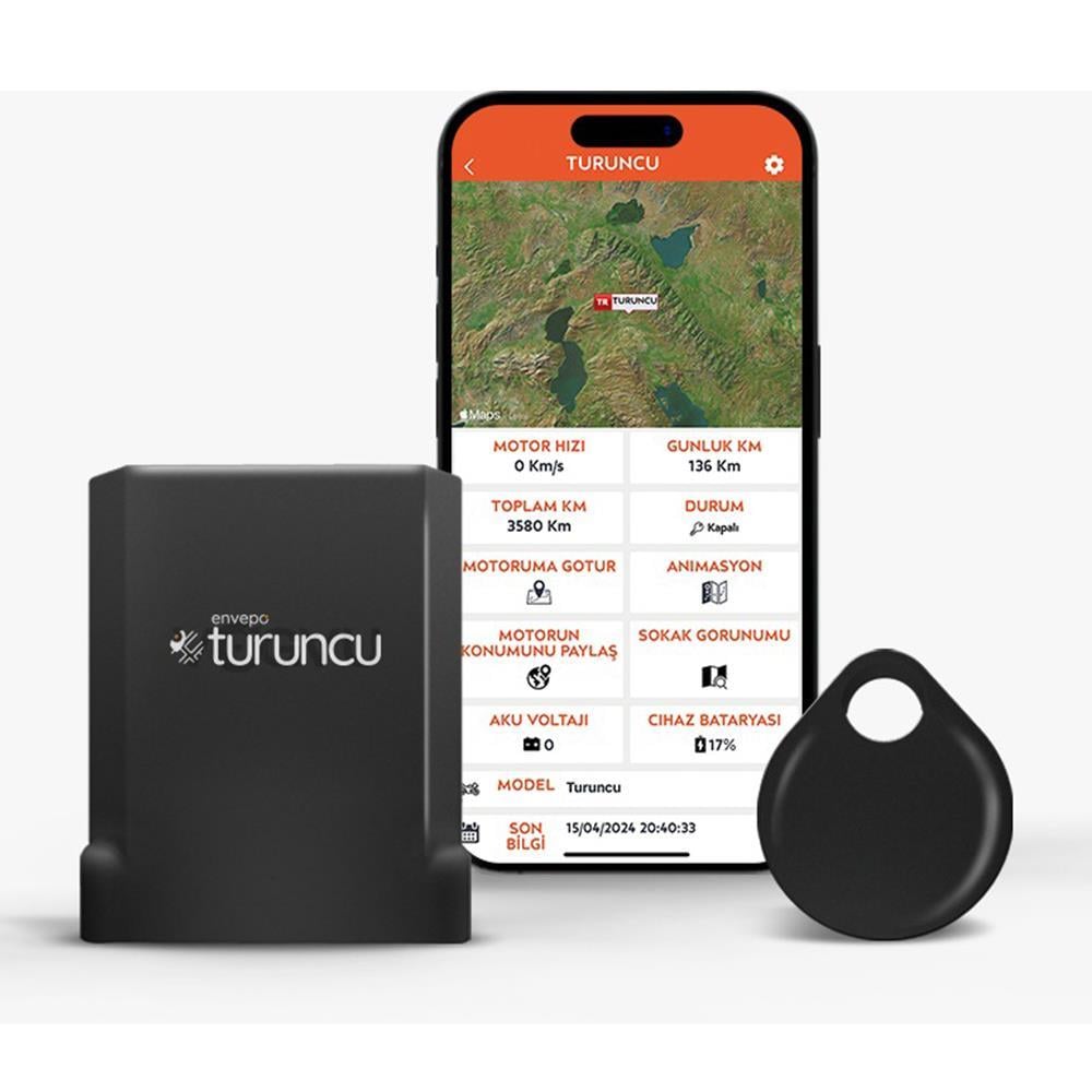 TURUNCU GO KABLOSUZ MOTORSİKLET TAKİP CİHAZI
