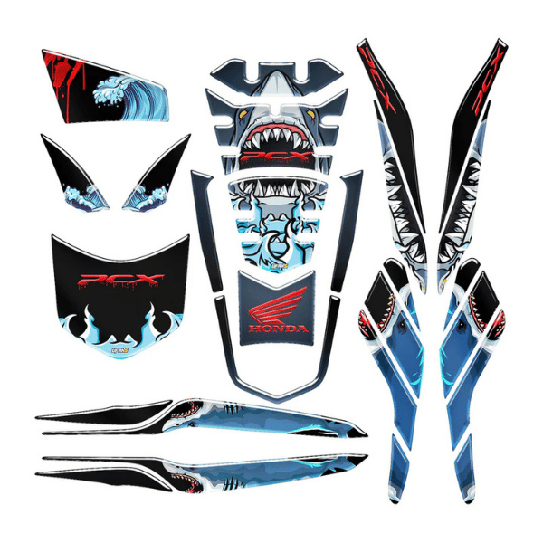 UFAKS PCX ANGRY BLOODY SHARK TANK PAD 2021-2024
