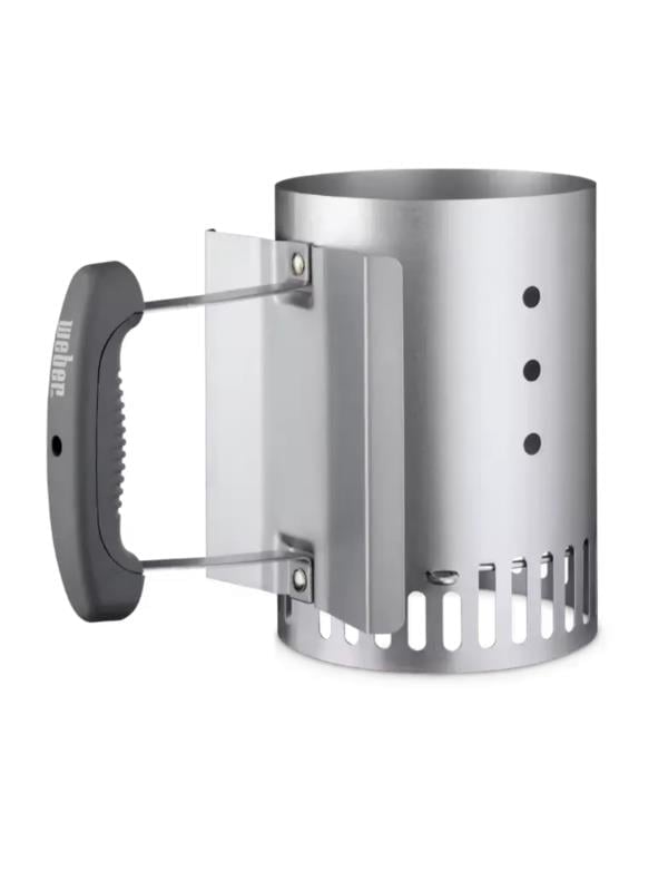 Weber 7447 Rapidfire Compact Chimney Starter – Küçük Kömür Başlatıcı (Hızlı ve Homojen Tutuş; 18″–26″ Weber Uyumlu)