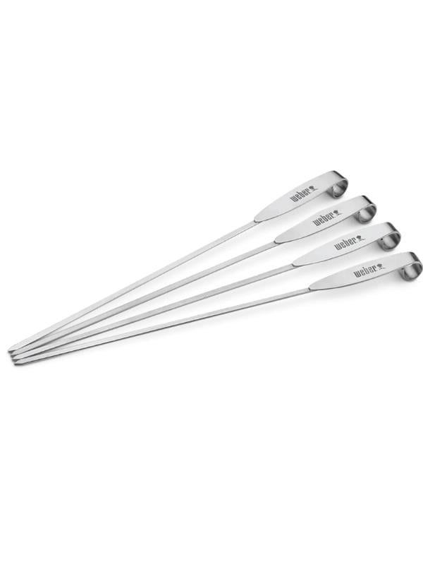 Weber 7618 Elevations Tiered Grilling System – Çok Katlı Izgara Rafı ve Şiş Seti (4 Adet Şiş + Raf; Elevations Uyumlu)